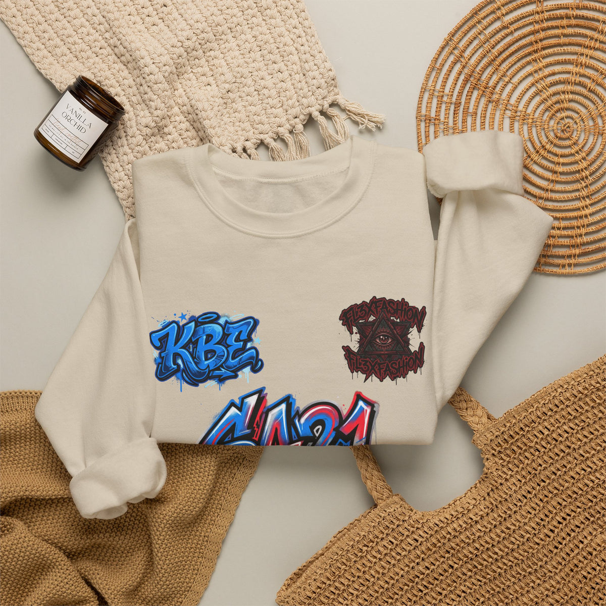 Halloween 'HalloQueen' Graphic Sweatshirt — SA21 Graffiti Crewneck