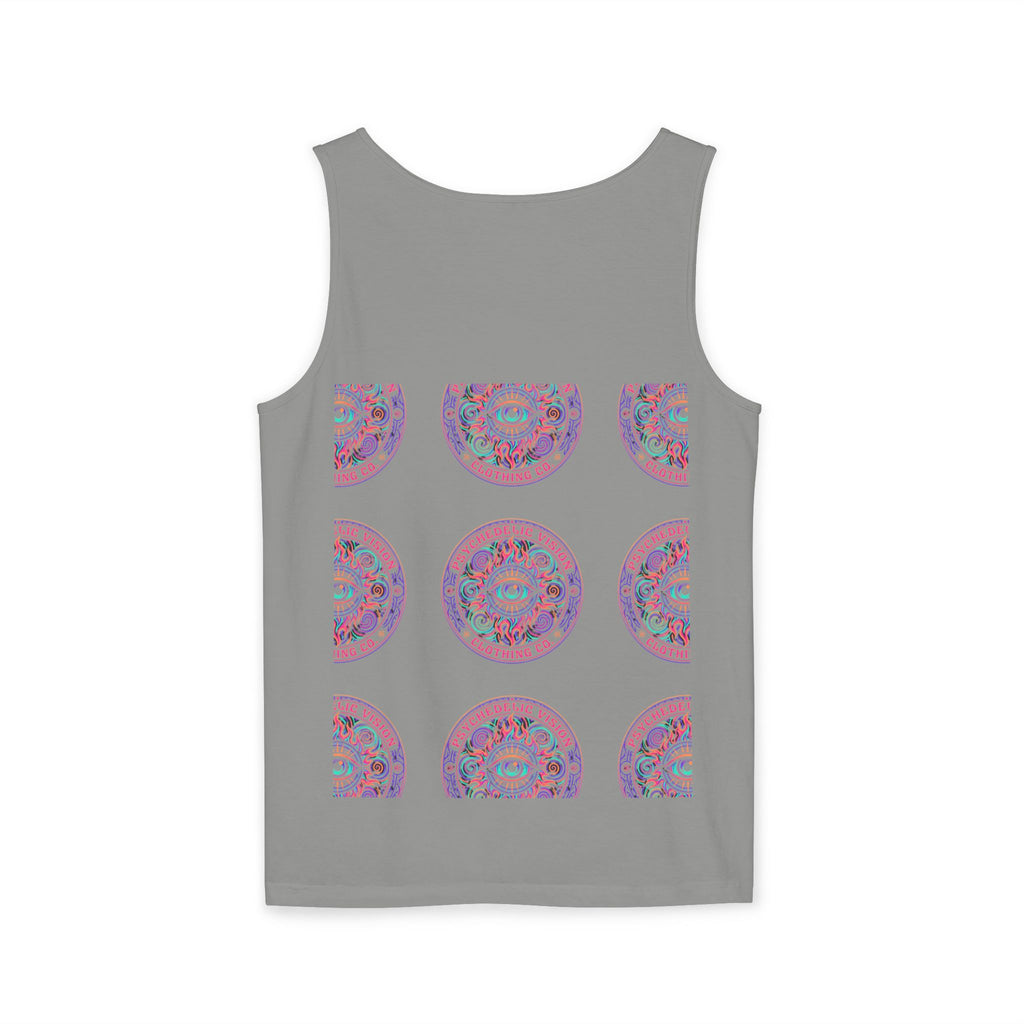 Psychedelic Vision Tank Top — Retro Eye Mandala Graphic