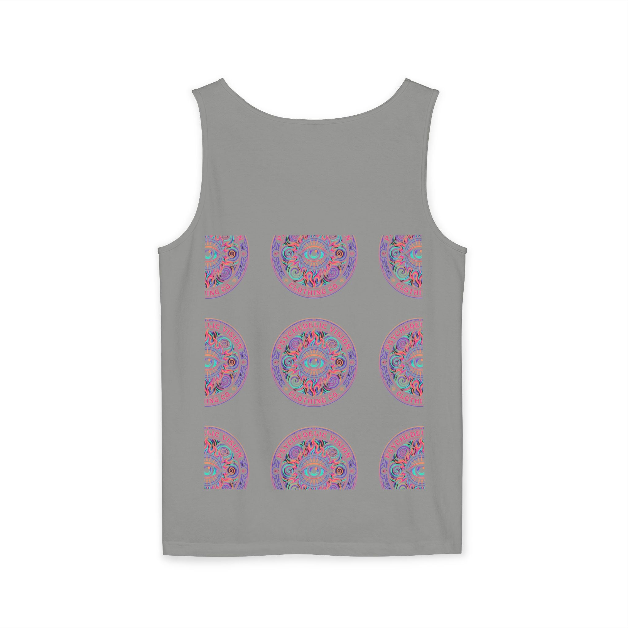 Psychedelic Vision Tank Top — Retro Eye Mandala Graphic