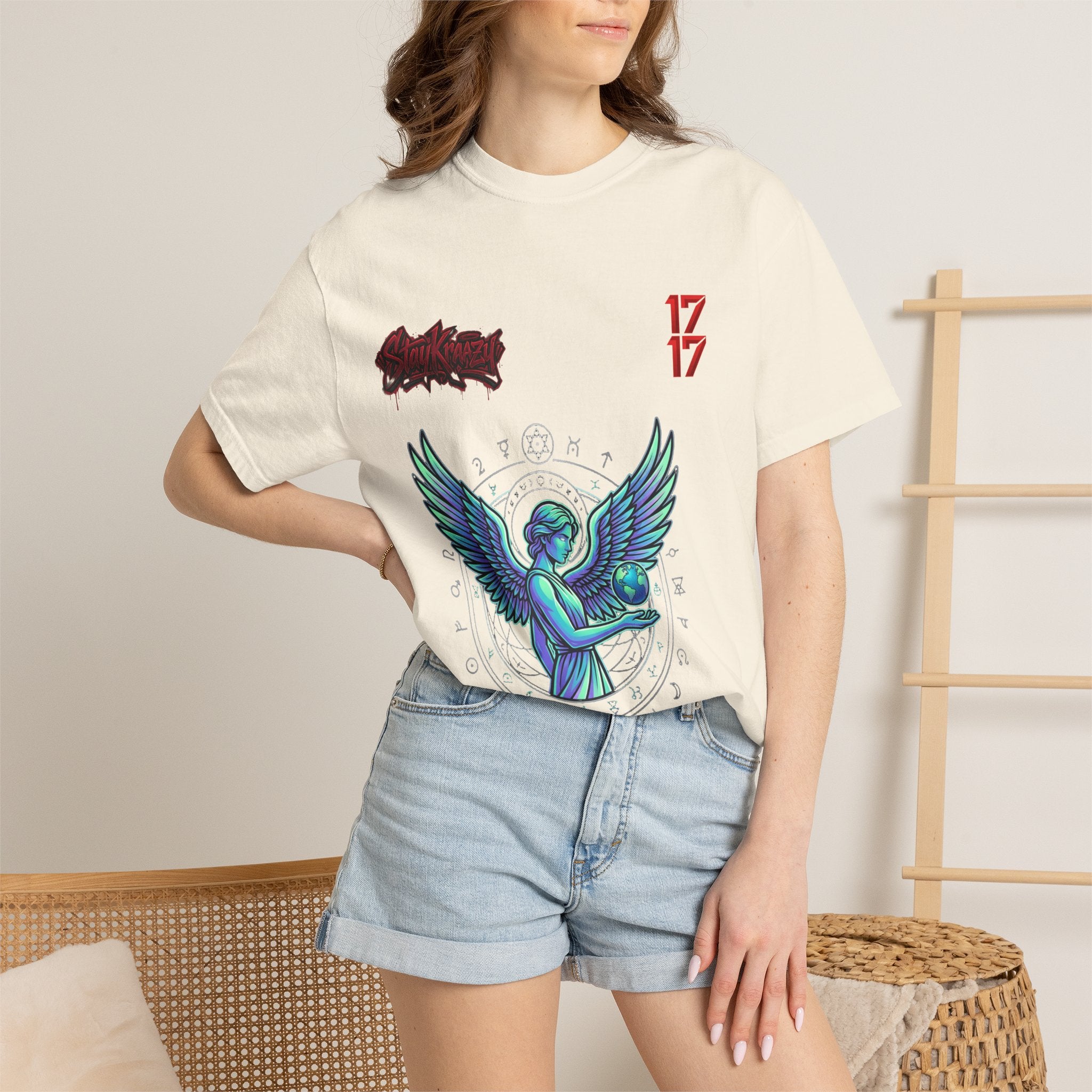Angel & Devil Graphic T-Shirt — '24 Hours To Live' Streetwear