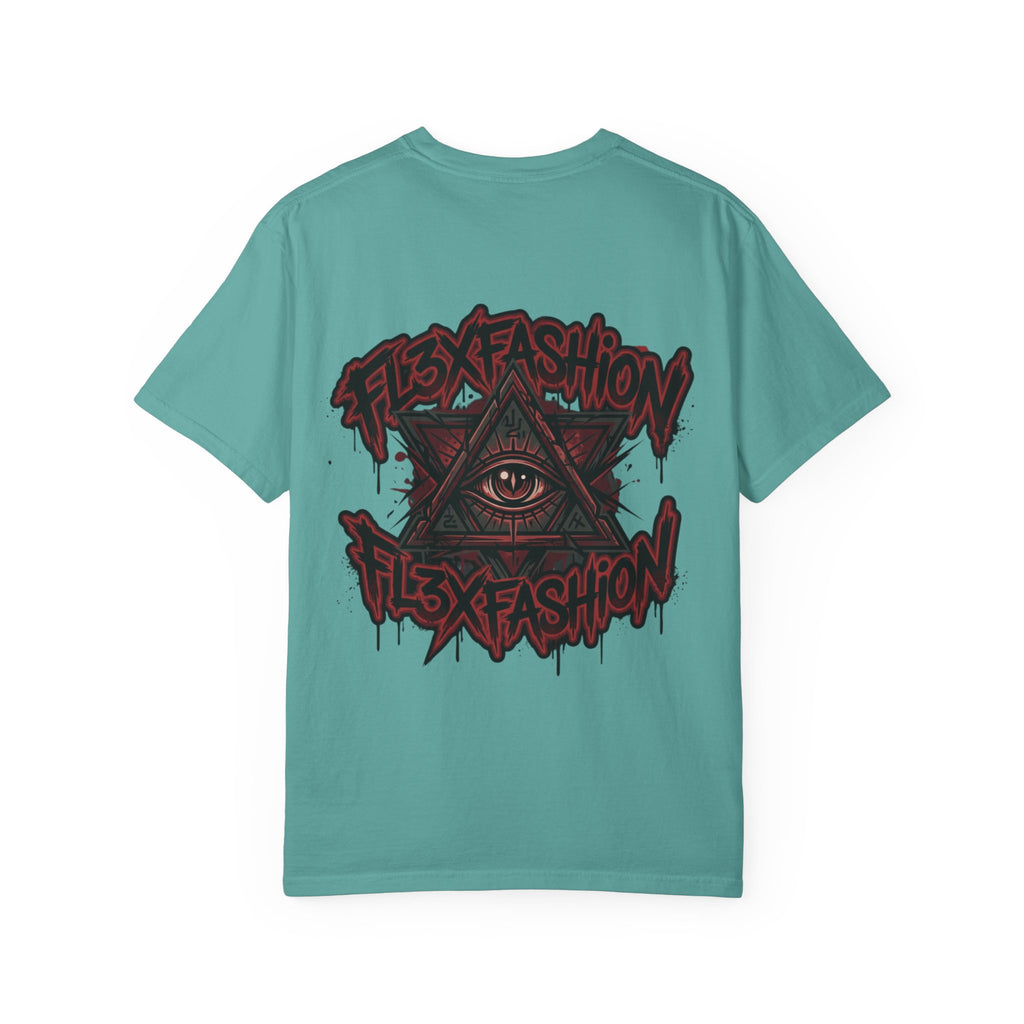 Halloqueen Graphic T-Shirt — Gothic Pyramid & All-Seeing Eye Streetwear