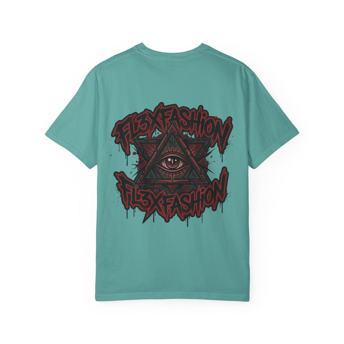Halloqueen Graphic T-Shirt — Gothic Pyramid & All-Seeing Eye Streetwear