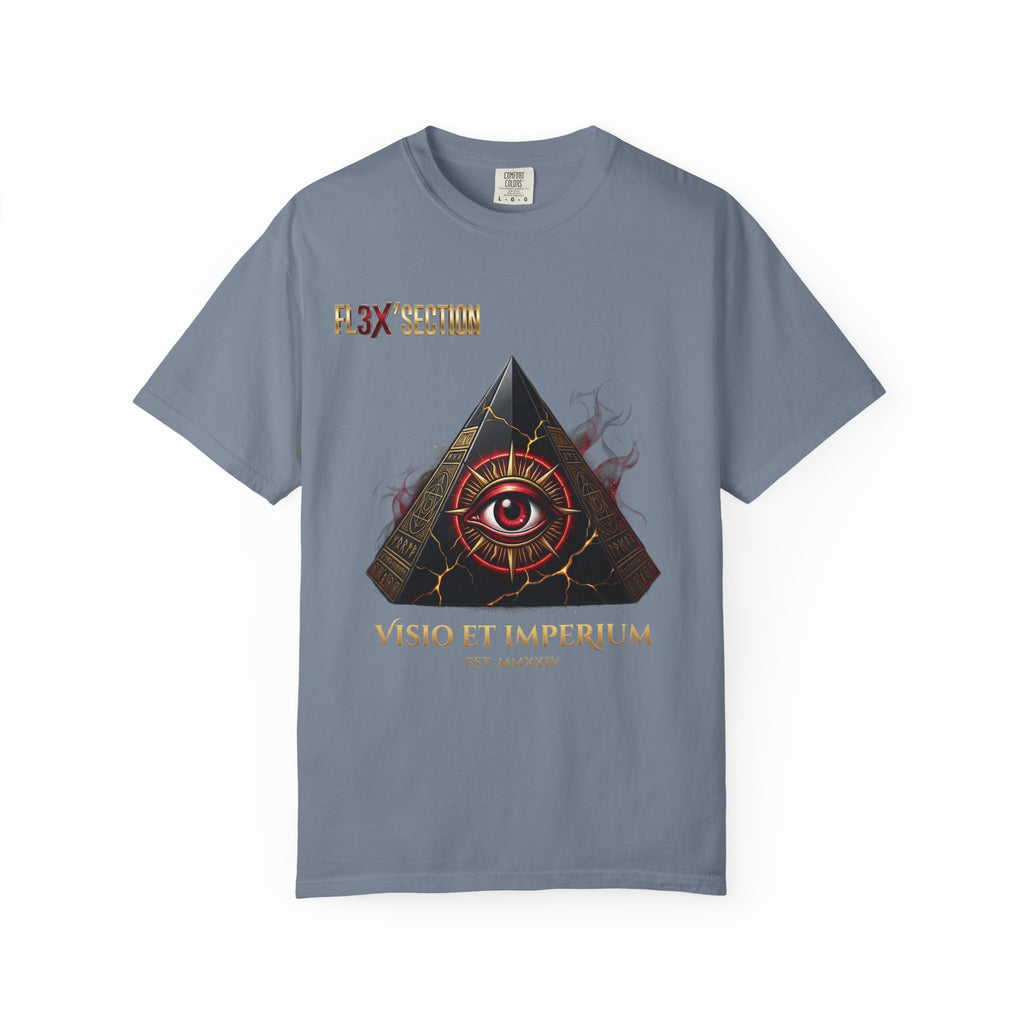 All-Seeing Eye Pyramid T-Shirt — "Visio Et Imperium" Graphic Tee