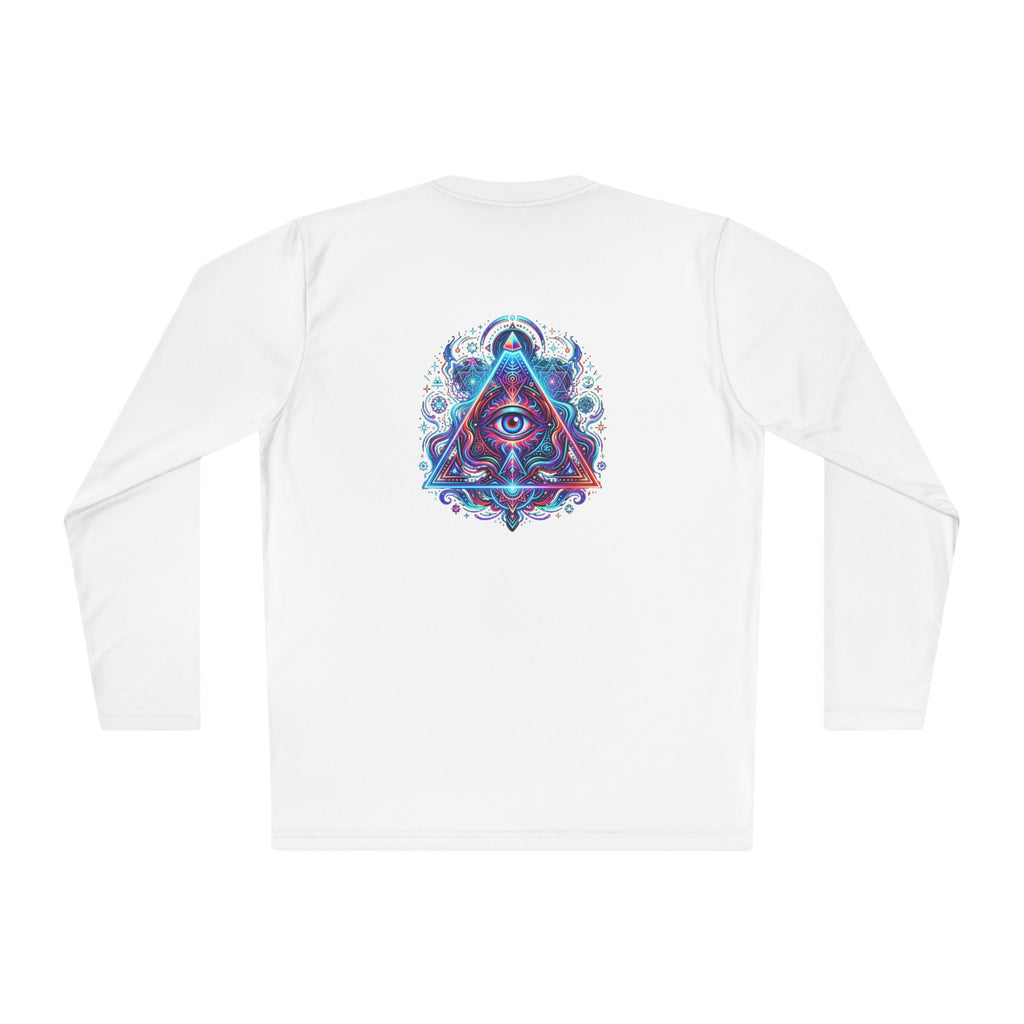 All-Seeing Eye Triangle Long Sleeve Tee — Psychedelic Mystic Graphic Shirt