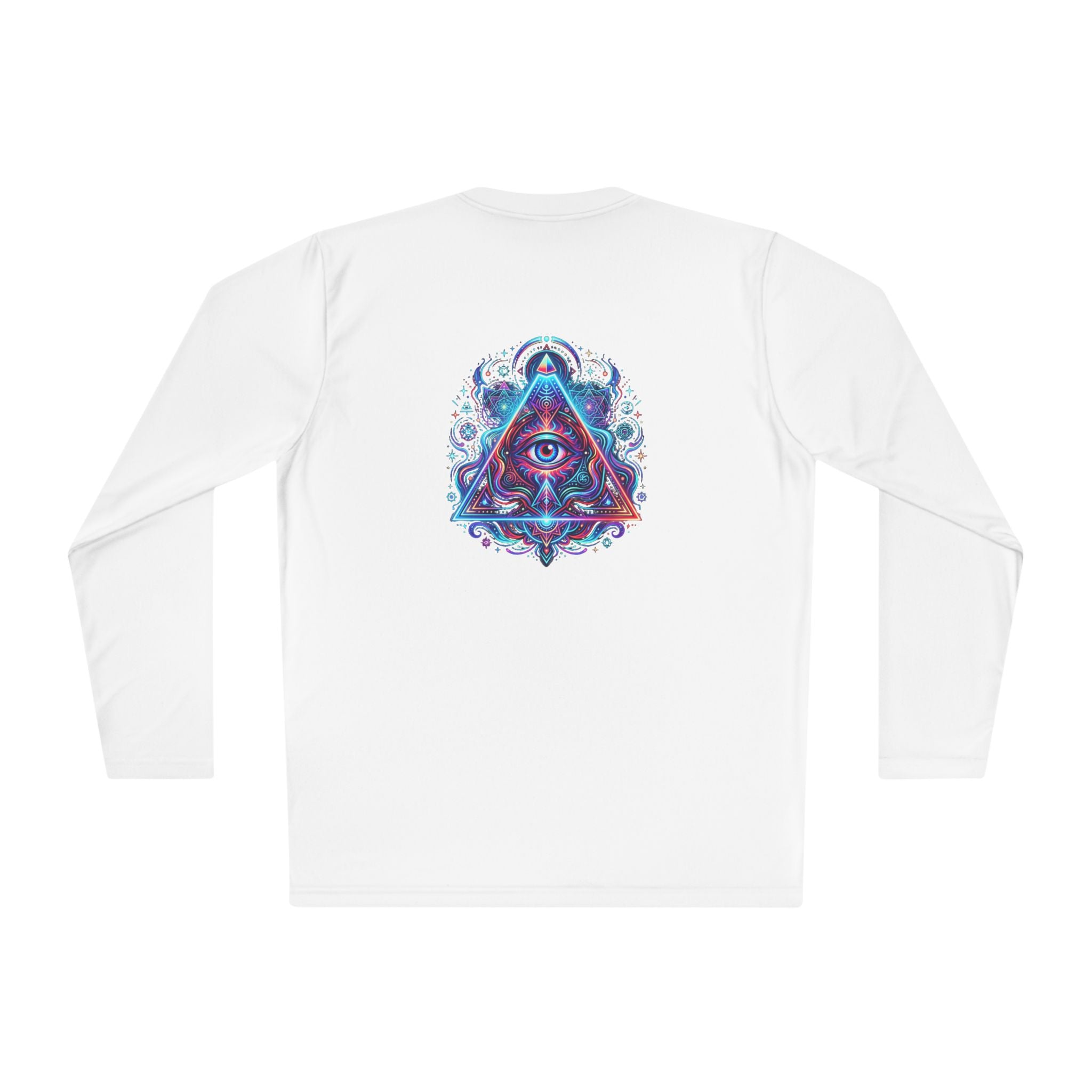 All-Seeing Eye Triangle Long Sleeve Tee — Psychedelic Mystic Graphic Shirt