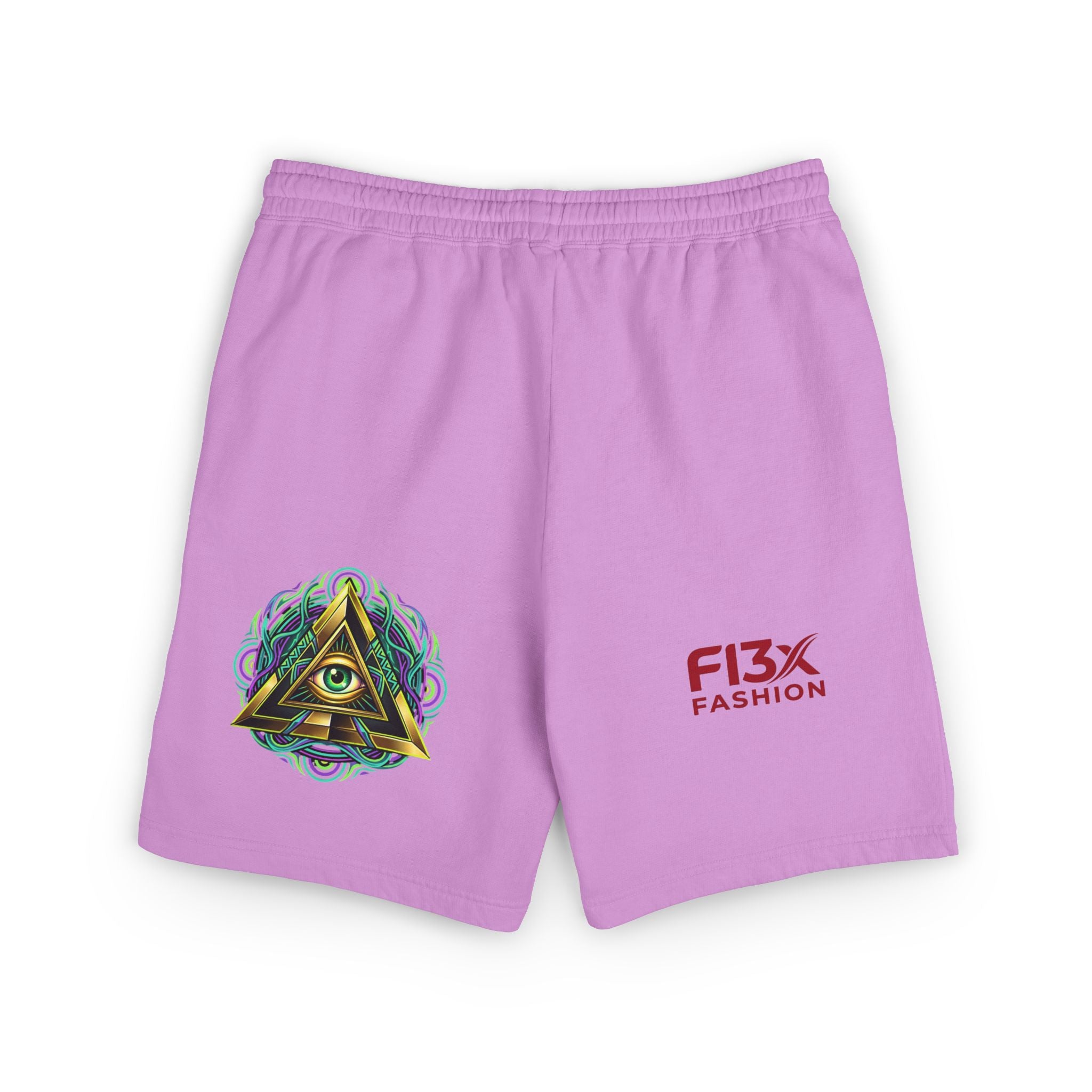 Graphic Fleece Sweat Shorts — Illustration Logo Casual Lounge Shorts