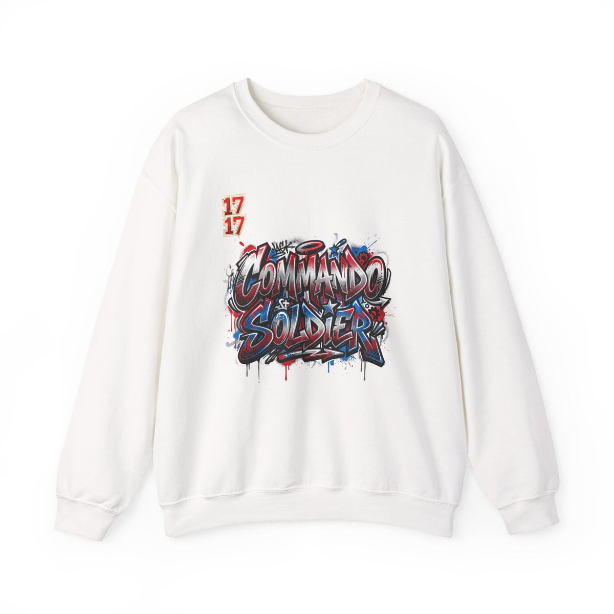 Commando Soldier Crewneck Sweatshirt — Graffiti Military Style