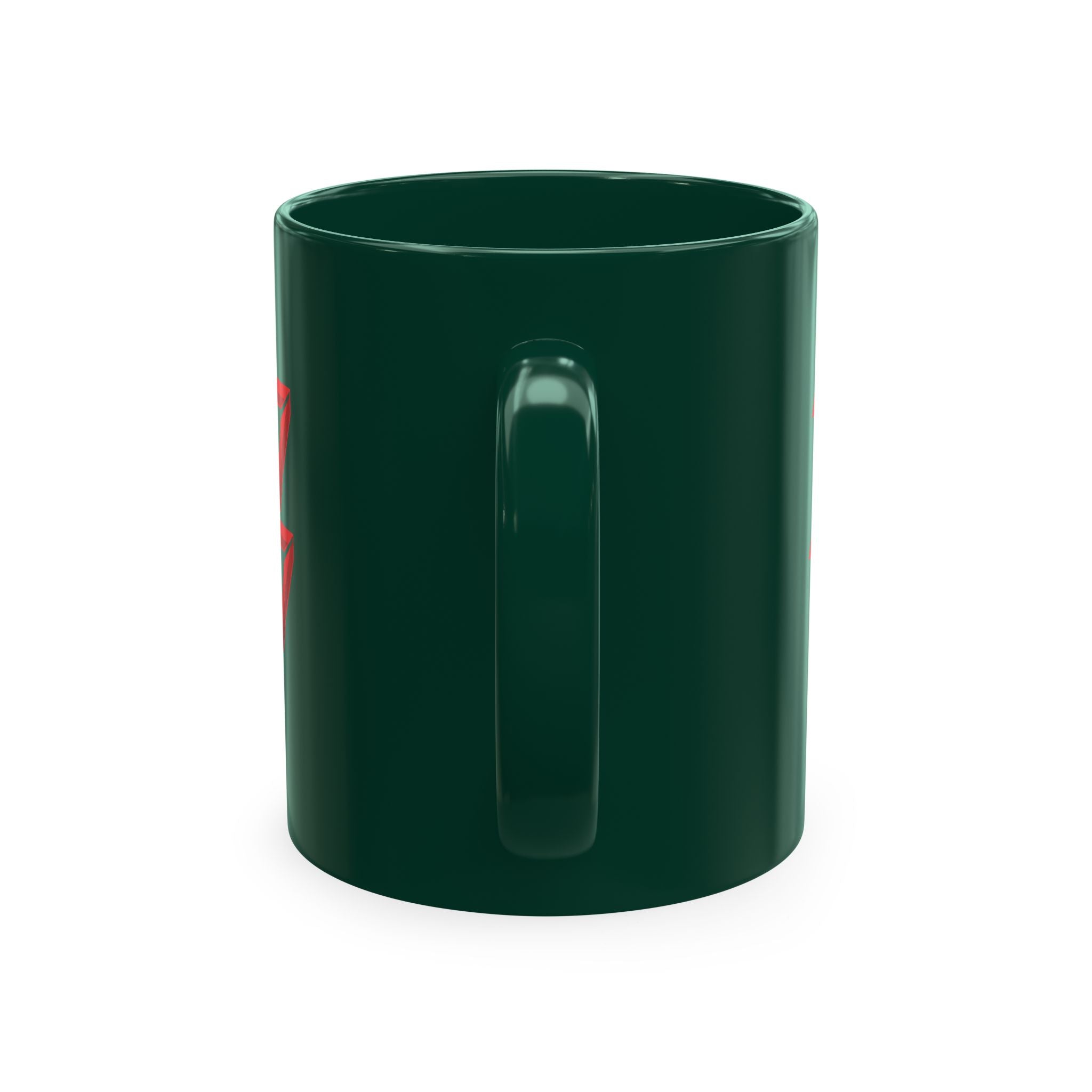 Ceramic Mug — Mystic Third Eye Pyramid Design with 7/17 Red Numerals