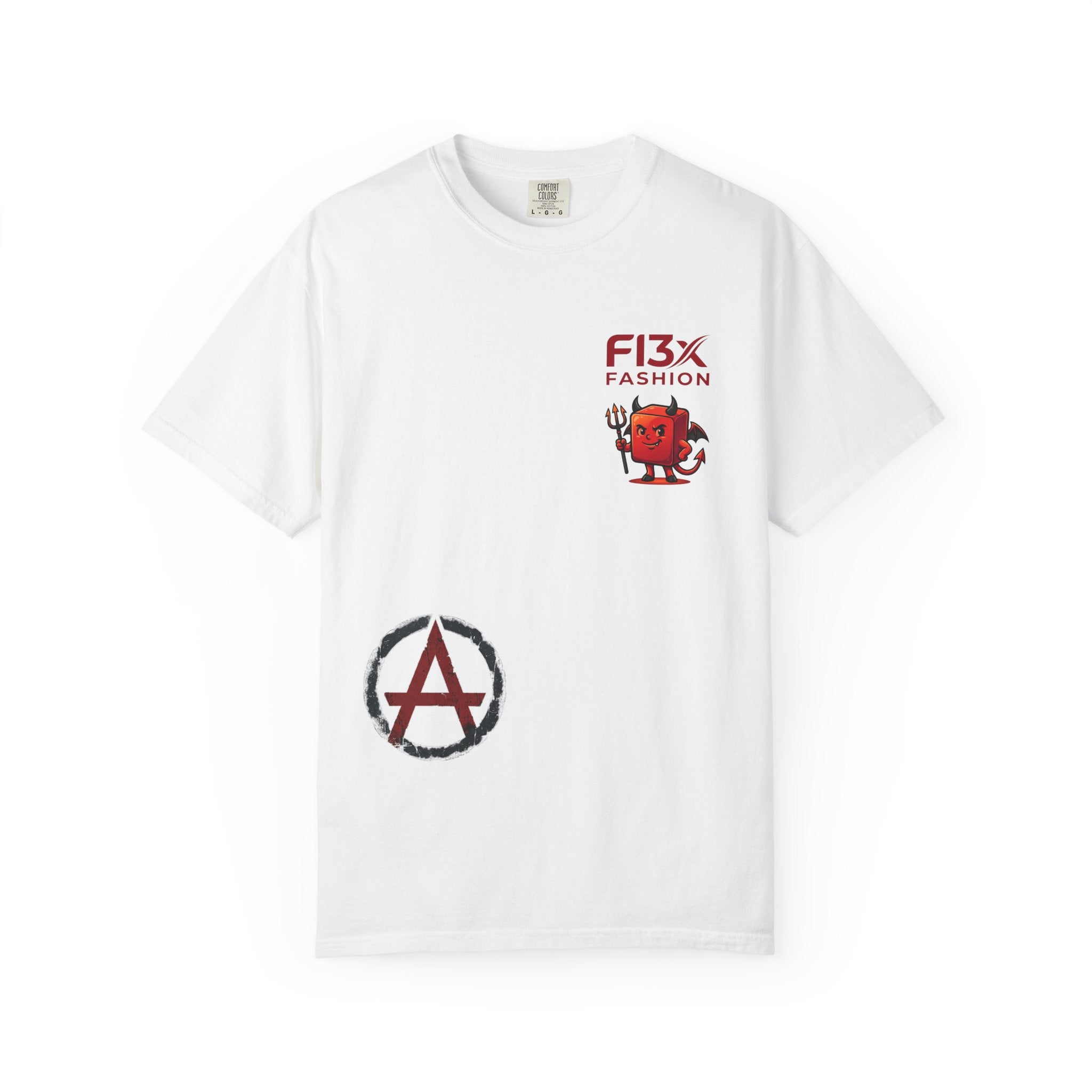 Graphic T-Shirt — Occult Pyramid Eye Design with 'Fix Fashion' Patch