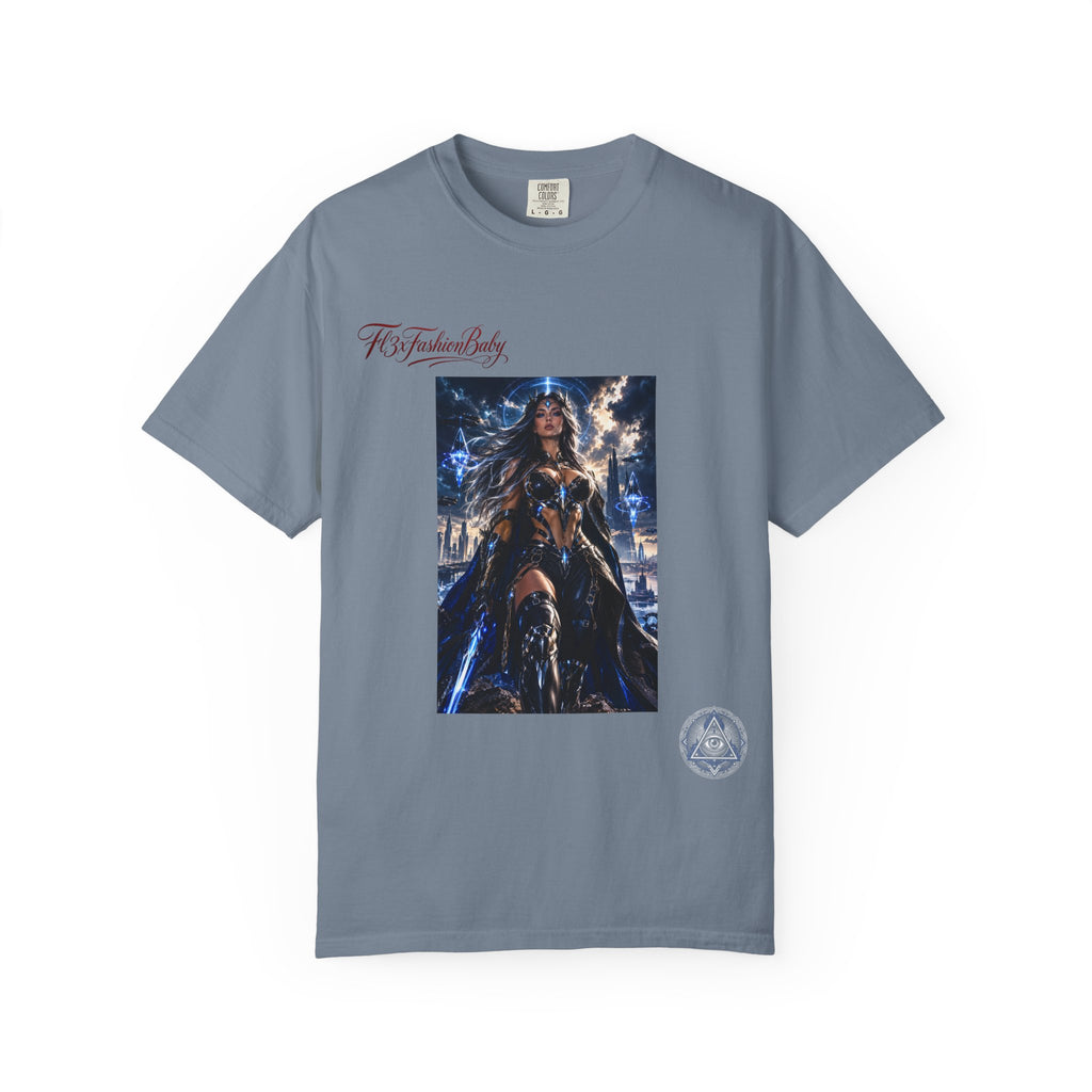 Fantasy Warrior Graphic T-Shirt — "FB7FashionBaby" Logo Tee