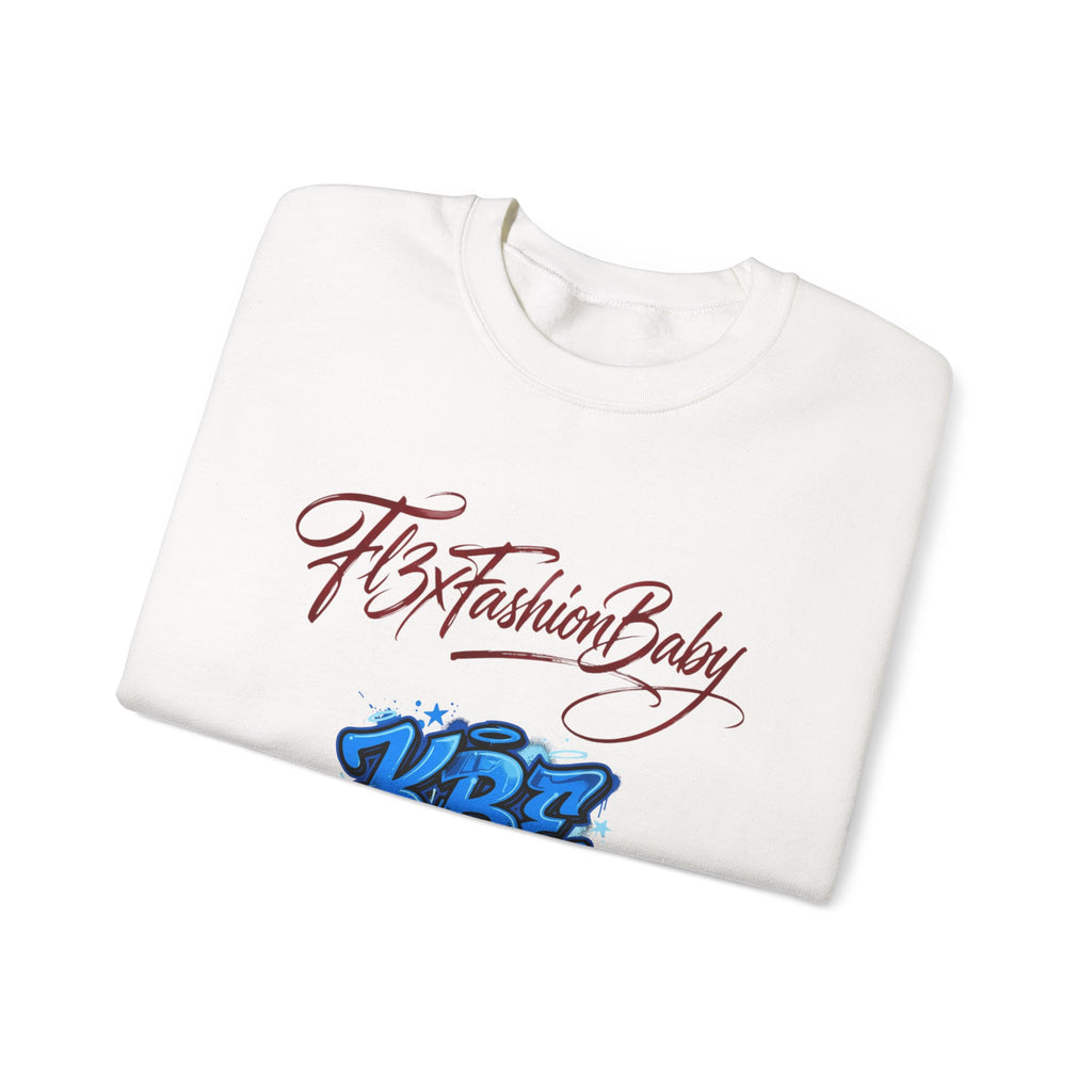 Crewneck Sweatshirt — KBZ Graffiti Logo "FtxFashionBaby" Streetwear