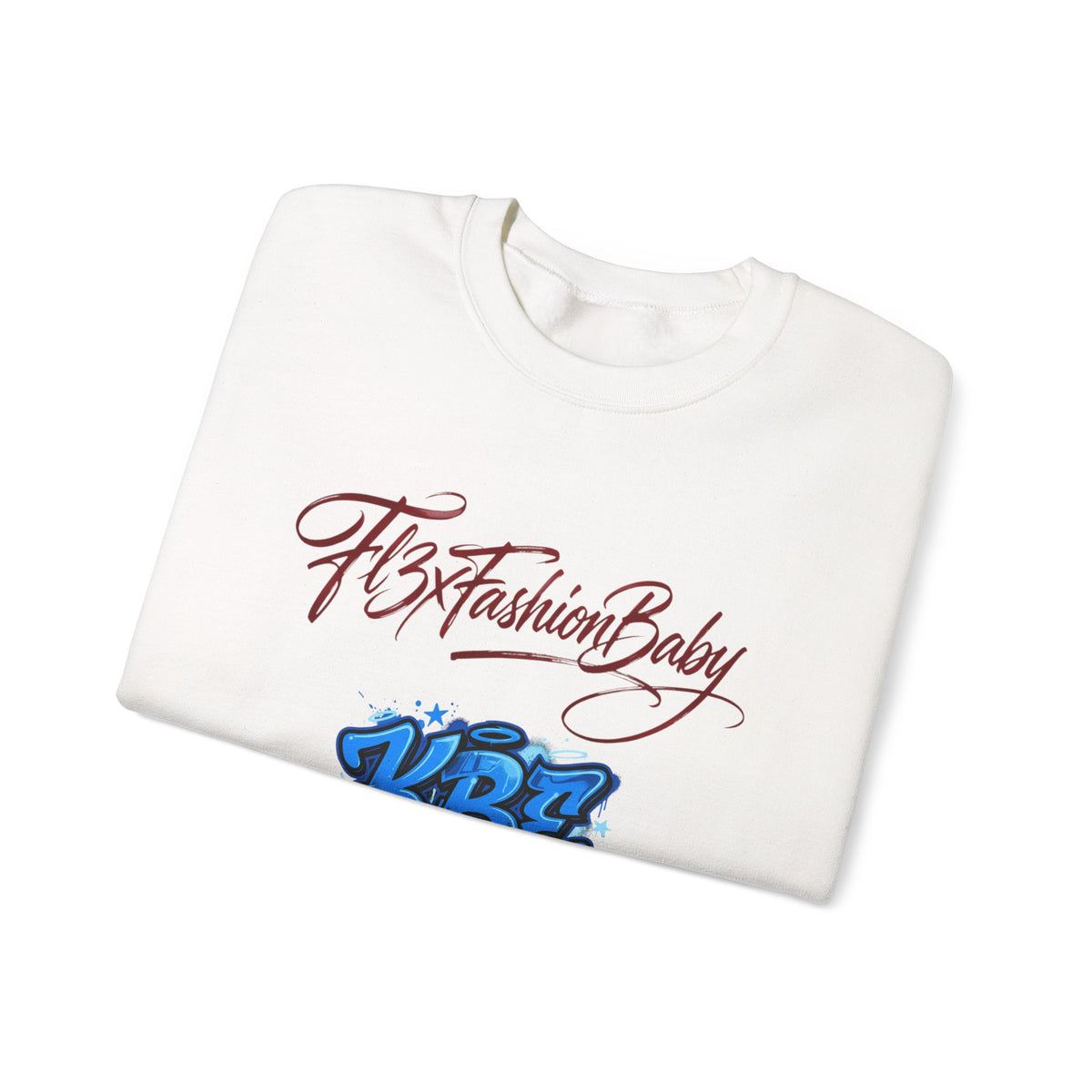 Crewneck Sweatshirt — KBZ Graffiti Logo "FtxFashionBaby" Streetwear