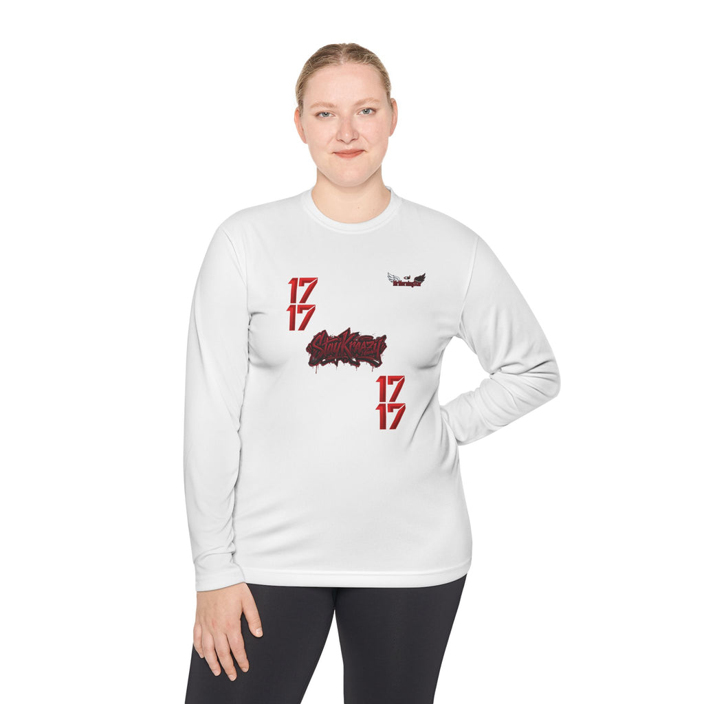 Drag Queen Portrait Long Sleeve Tee — Colorful Pop Art “17” Graphic