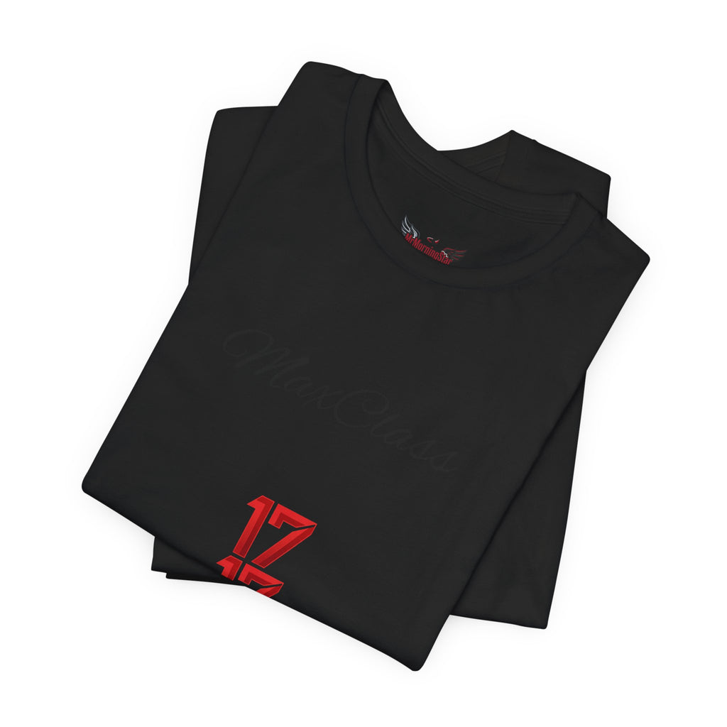 MaxClass '17' Graphic Tee — Minimal Script Logo T-Shirt