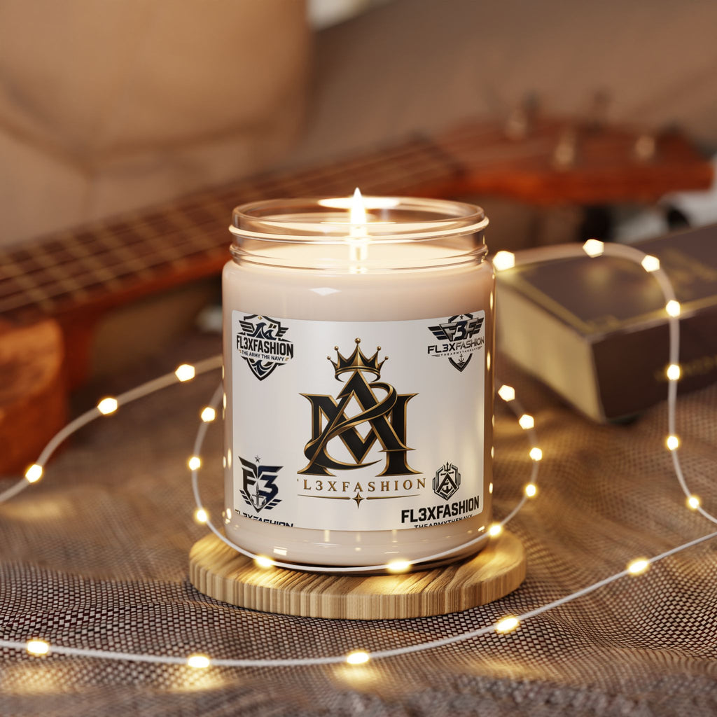 L3XFashion Logo Scented Soy Candle — 9 oz Branded Jar