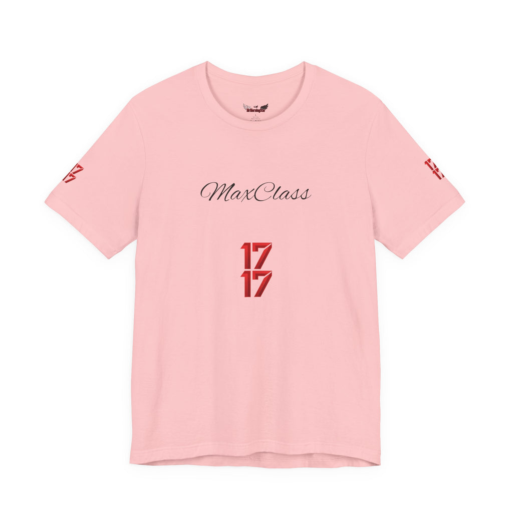 MaxClass '17' Graphic Tee — Minimal Script Logo T-Shirt