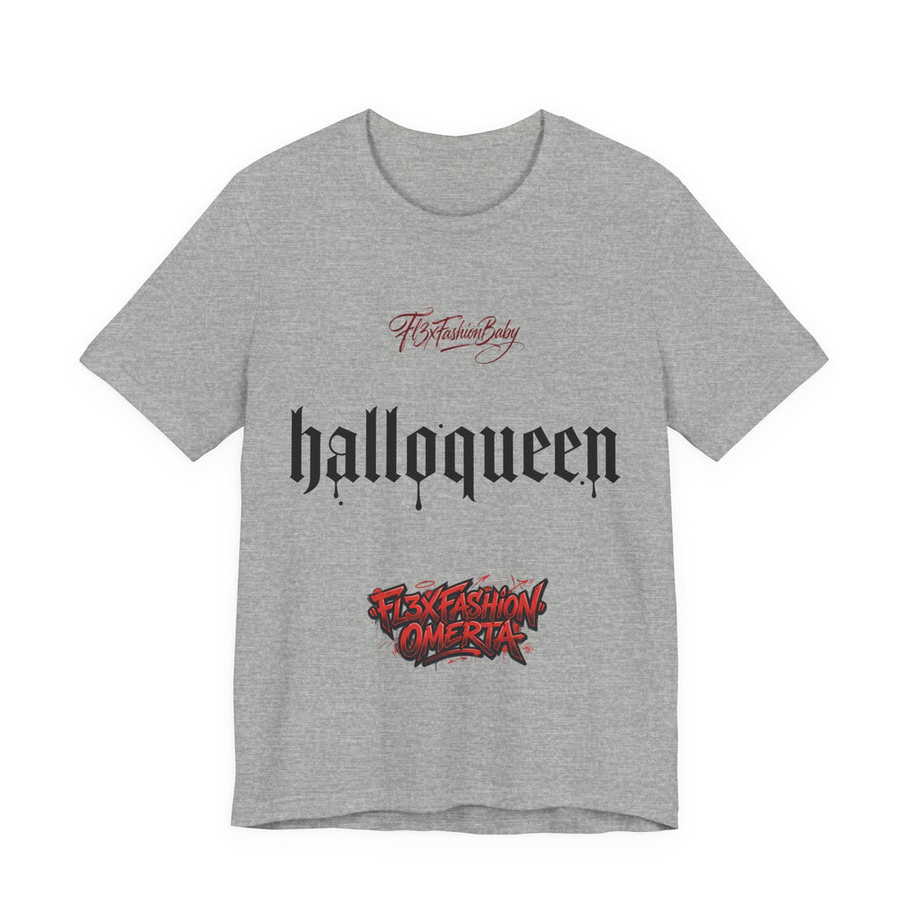 Halloqueen Gothic Tee — 'Halloqueen' Graphic Halloween T-Shirt