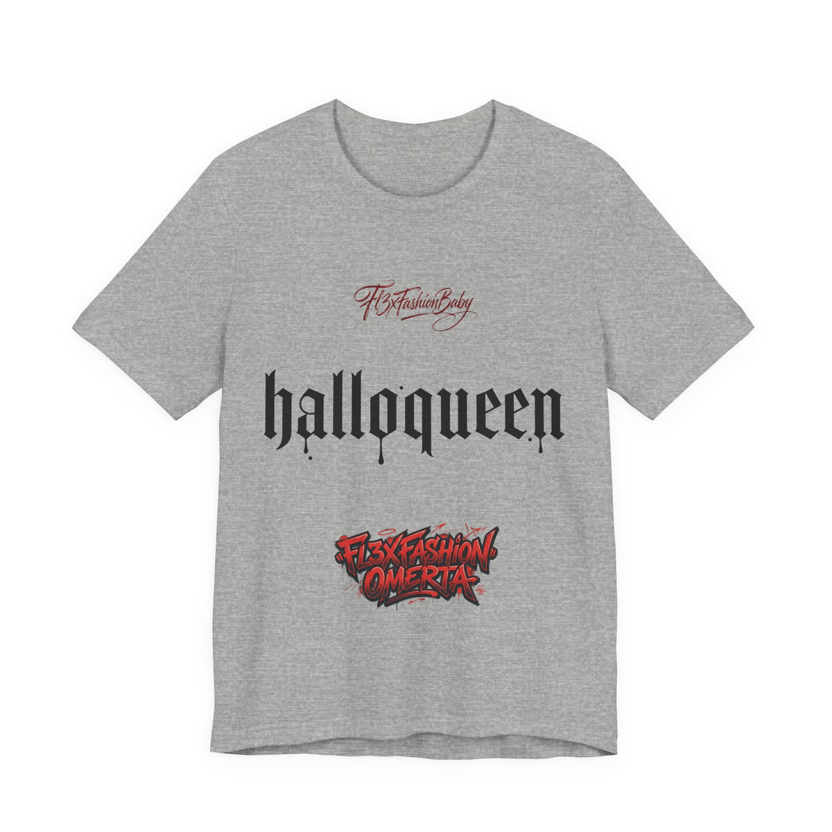 Halloqueen Gothic Tee — 'Halloqueen' Graphic Halloween T-Shirt