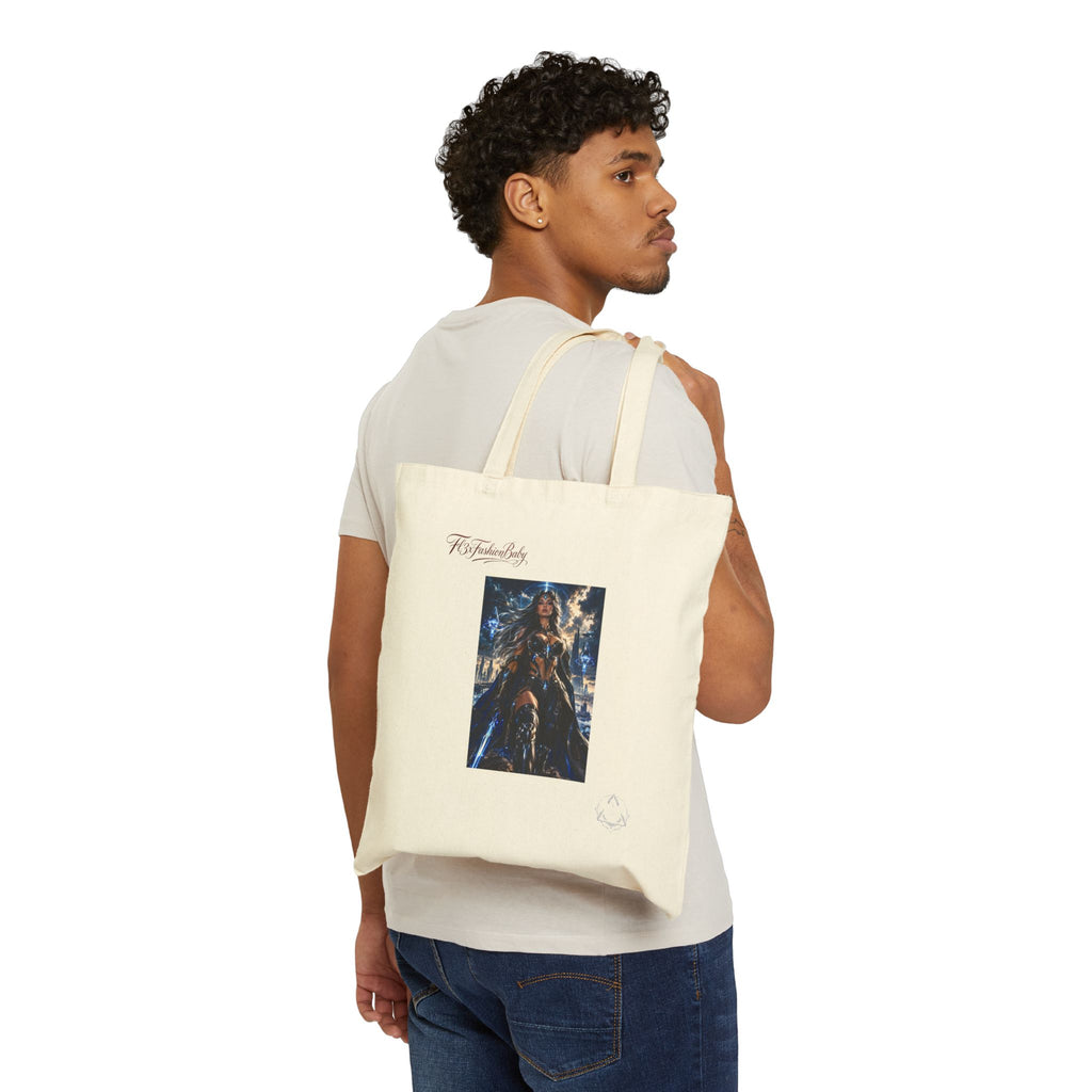 Wonder Woman Canvas Tote Bag — Themyscira Hero Art Cotton Shopper