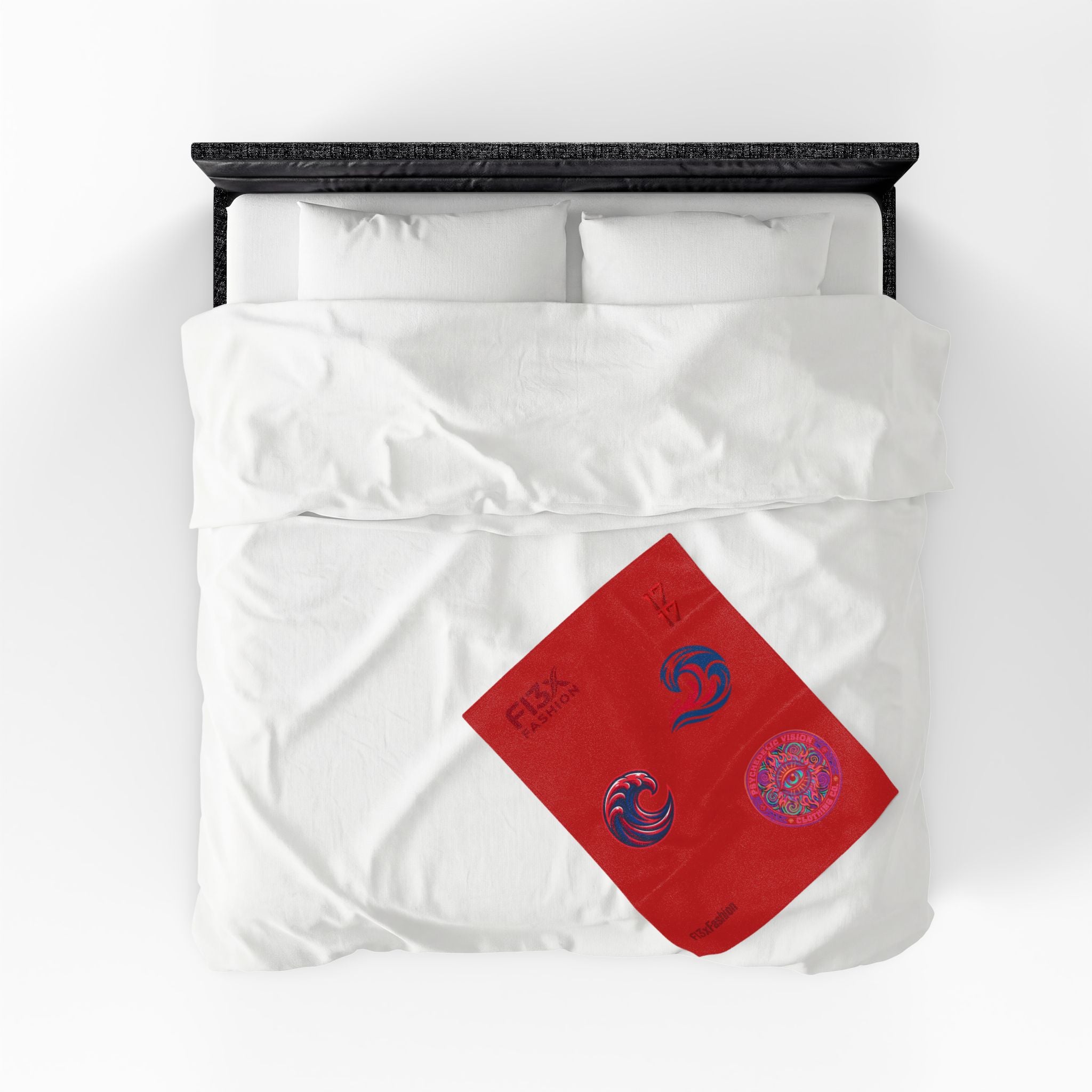 Plush Blanket - Psychedelic Wave Velveteen Throw