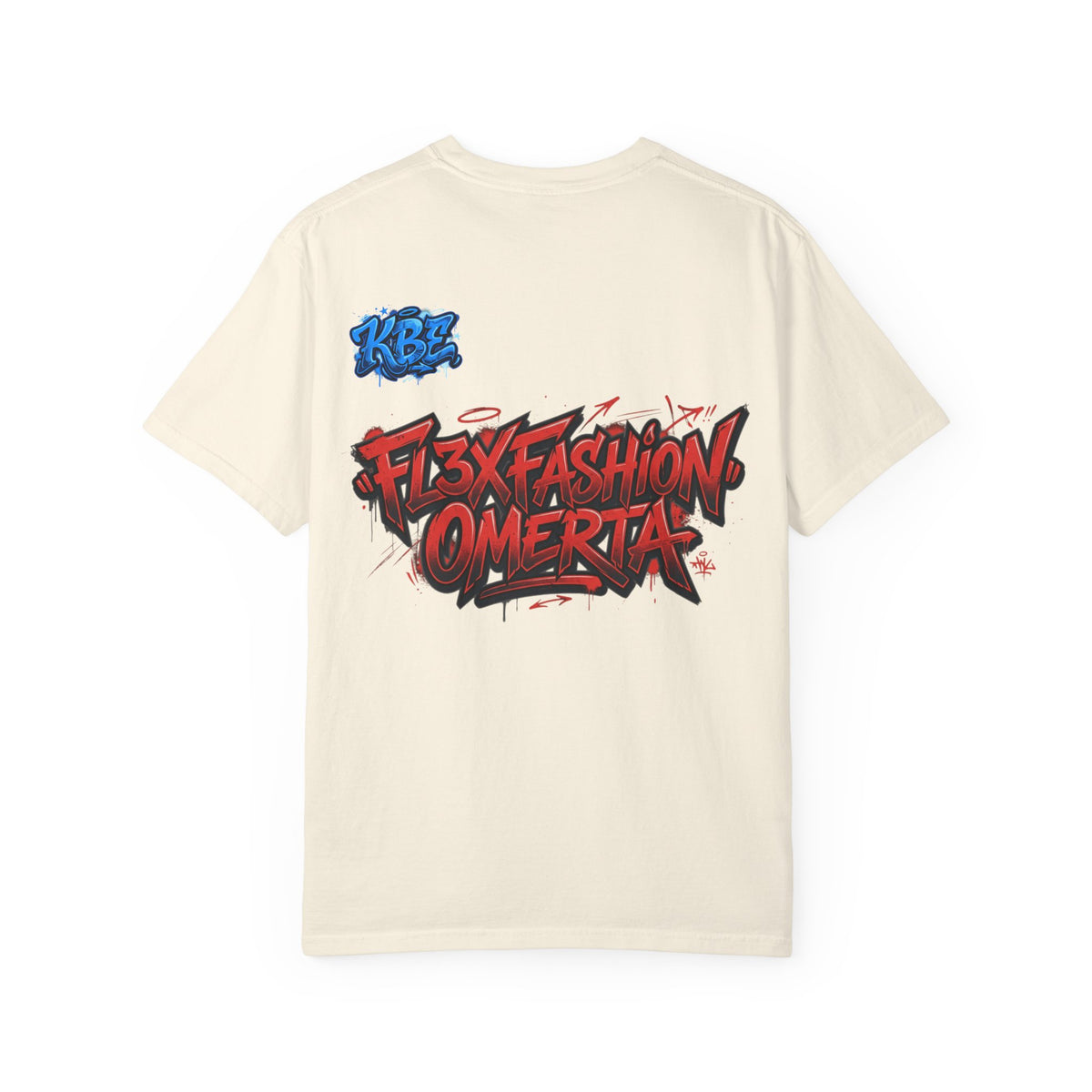 Cyberpunk Streetwear T-Shirt — "Fl3x Fashion Omertà" Graphic