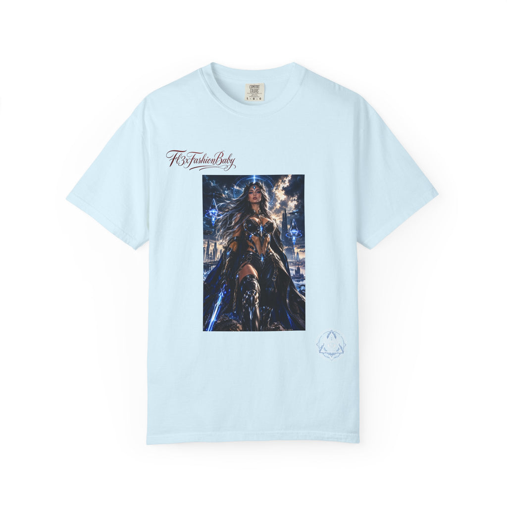 Fantasy Warrior Graphic T-Shirt — "FB7FashionBaby" Logo Tee