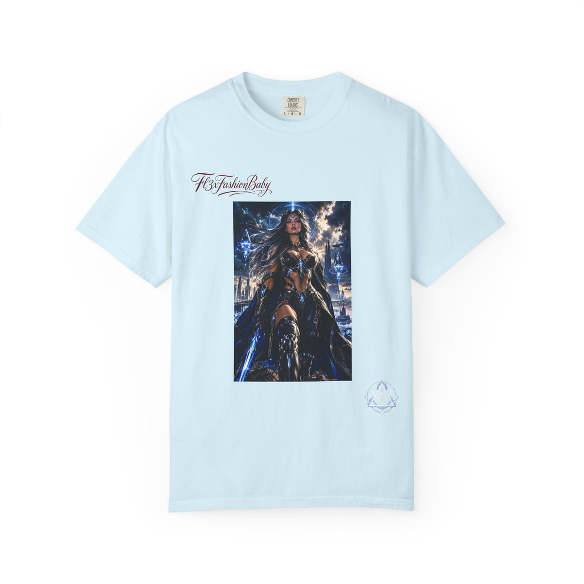 Fantasy Warrior Graphic T-Shirt — "FB7FashionBaby" Logo Tee