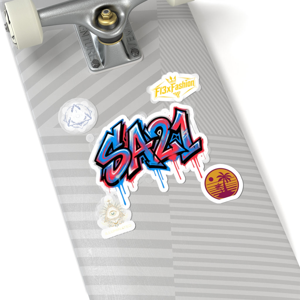 SA21 Graffiti Sticker — Drip Street Art Laptop Decal