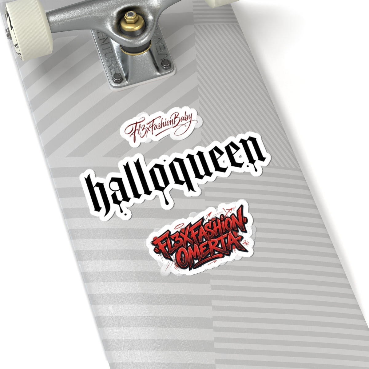 Halloween Gothic "halloqueen" Kiss-Cut Sticker Pack — 3-Piece Laptop Decal Set