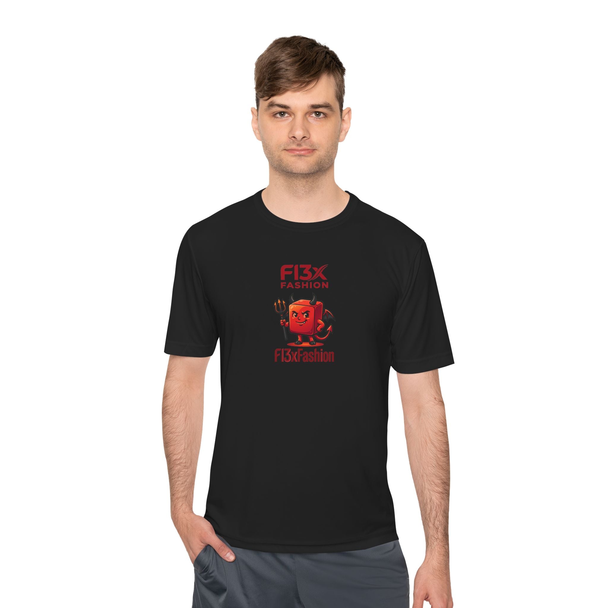 F13x Fashion Devil Logo Tee — Moisture-Wicking Athletic Shirt