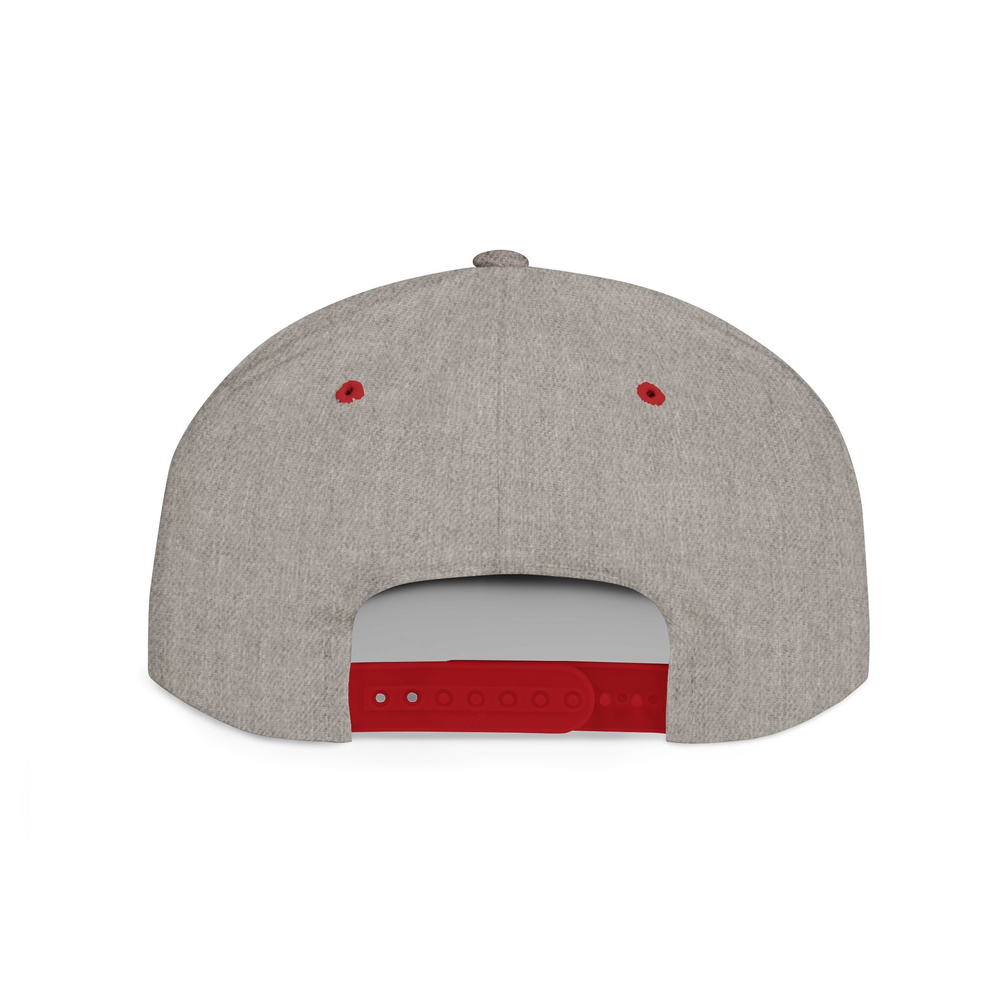Snapback Hat — Red Graffiti Logo Flat Bill Cap