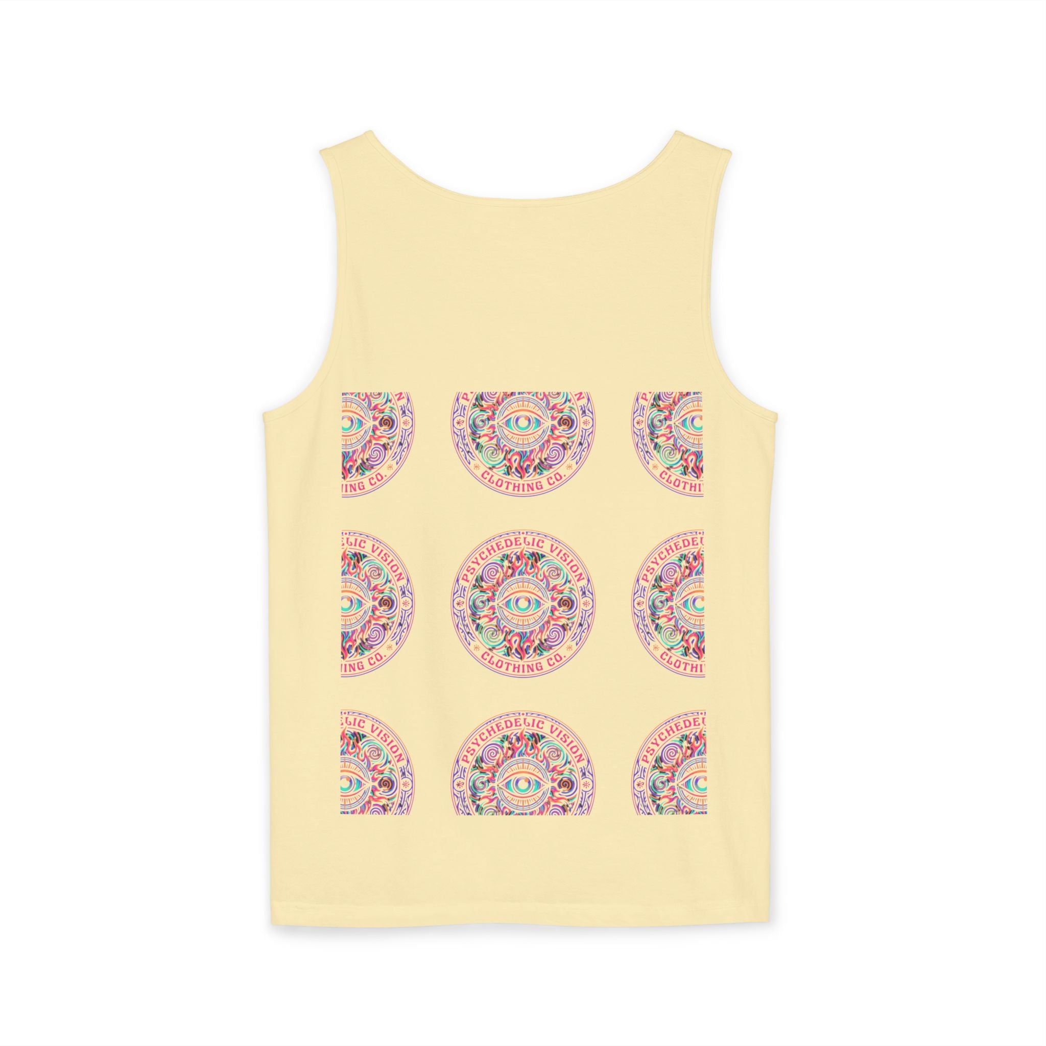 Psychedelic Vision Tank Top — Retro Eye Mandala Graphic