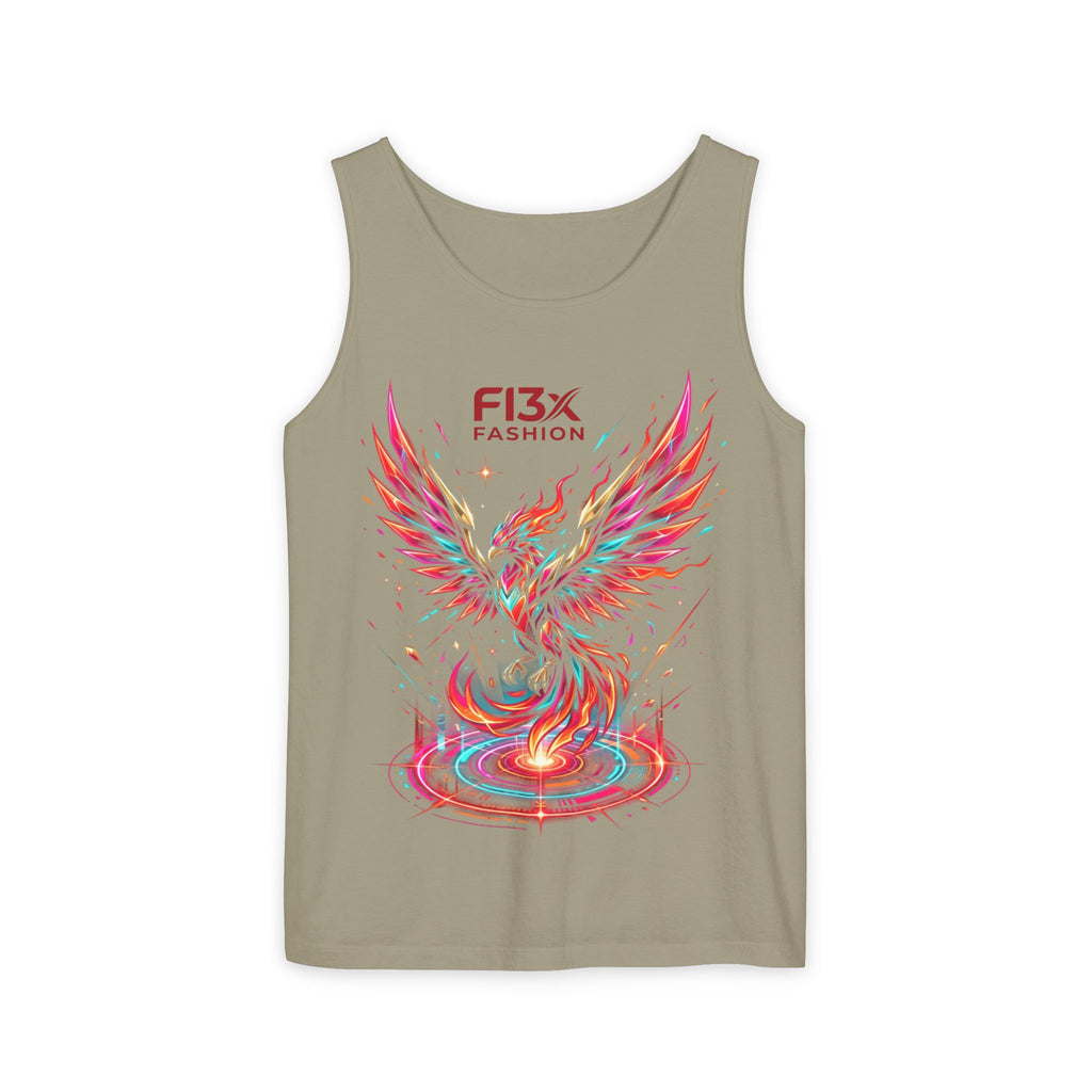 Phoenix Graphic Tank Top — Colorful Rising Firebird Design