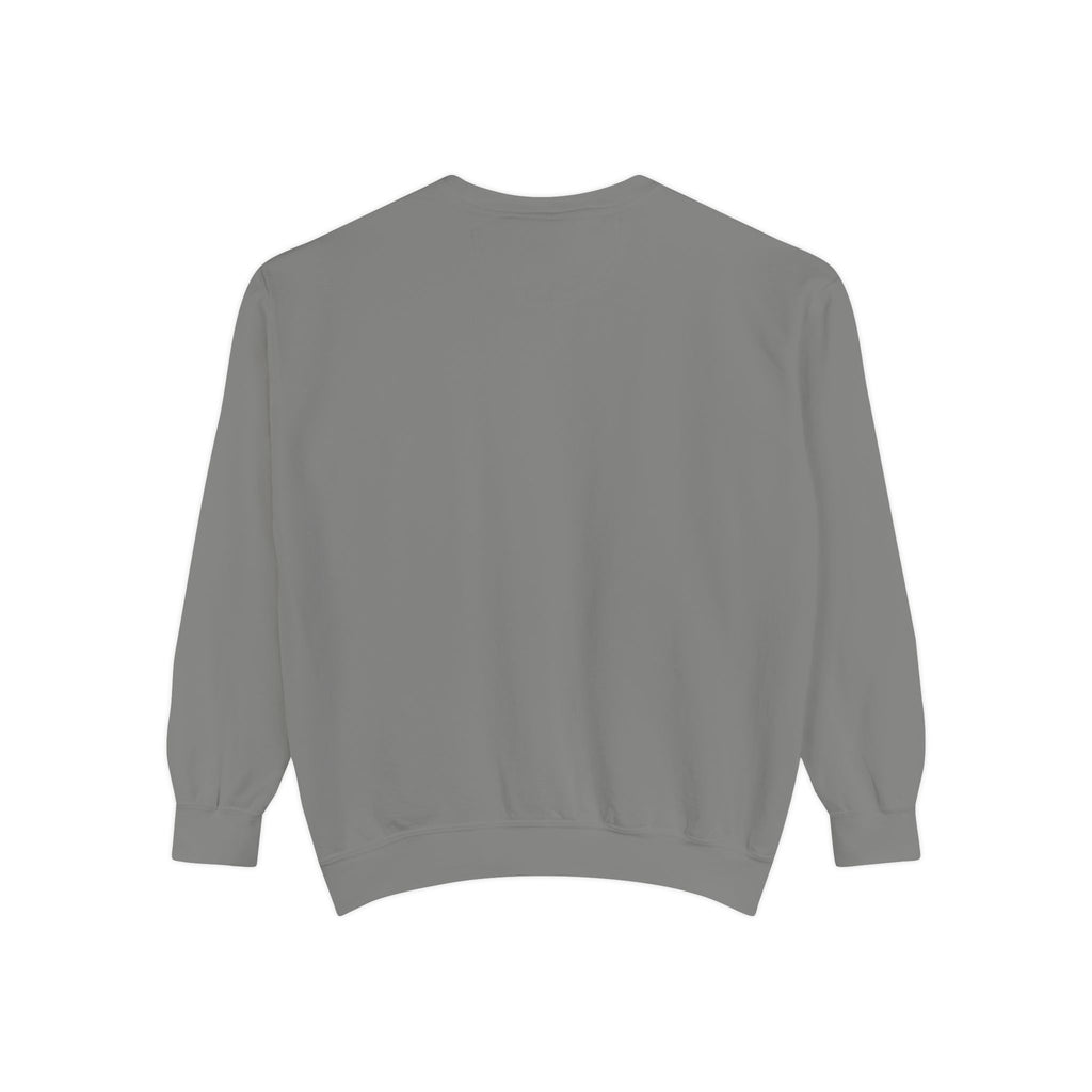 Sweatshirt — Minimal Red "17/17" Chest Logo Garment-Dyed Crew