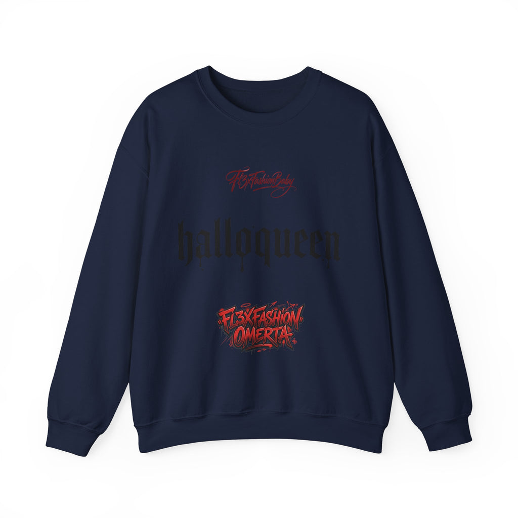 Halloqueen Graphic Sweatshirt — Gothic Halloween Crewneck