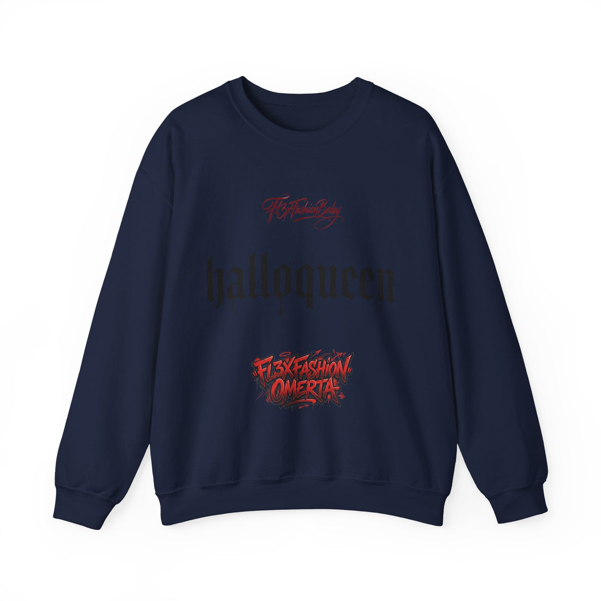 Halloqueen Graphic Sweatshirt — Gothic Halloween Crewneck