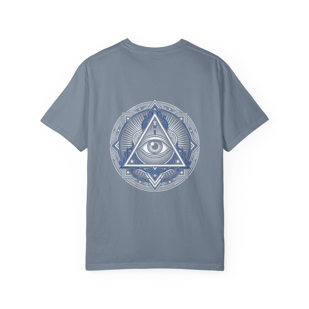 T-Shirt — Blue Geometric Mandala Bandana Graphic