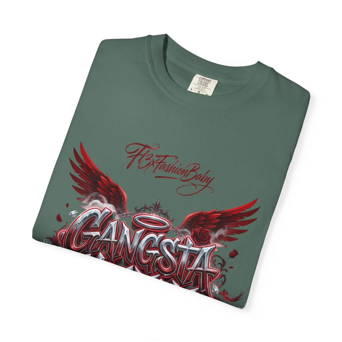 Gangsta Heaven Graphic T-Shirt — Scripted Front & Vertical Kanji Back