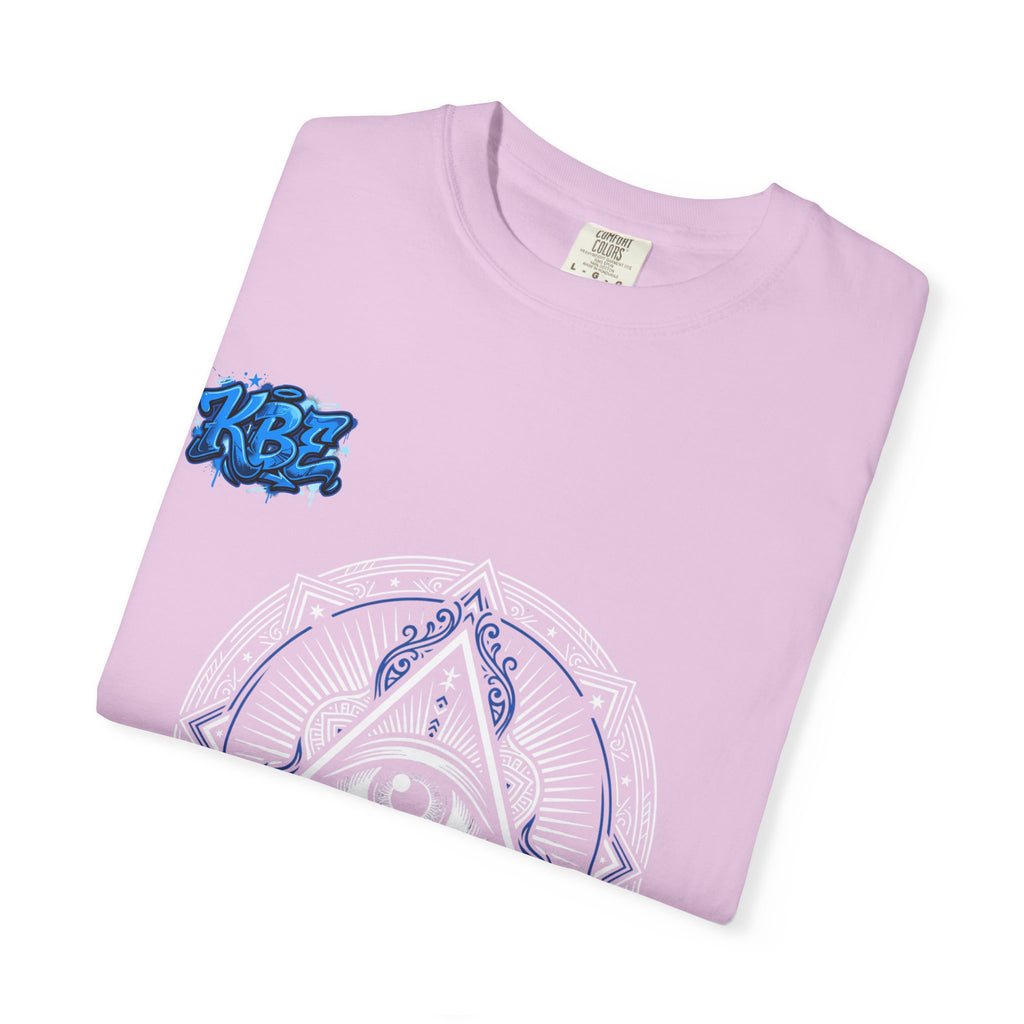 T-Shirt — Blue Geometric Mandala Bandana Graphic
