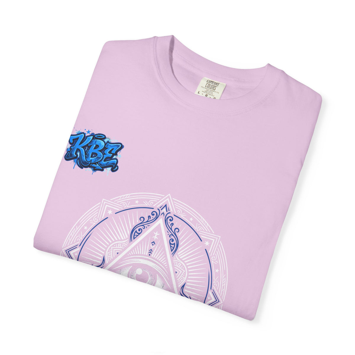 T-Shirt — Blue Geometric Mandala Bandana Graphic