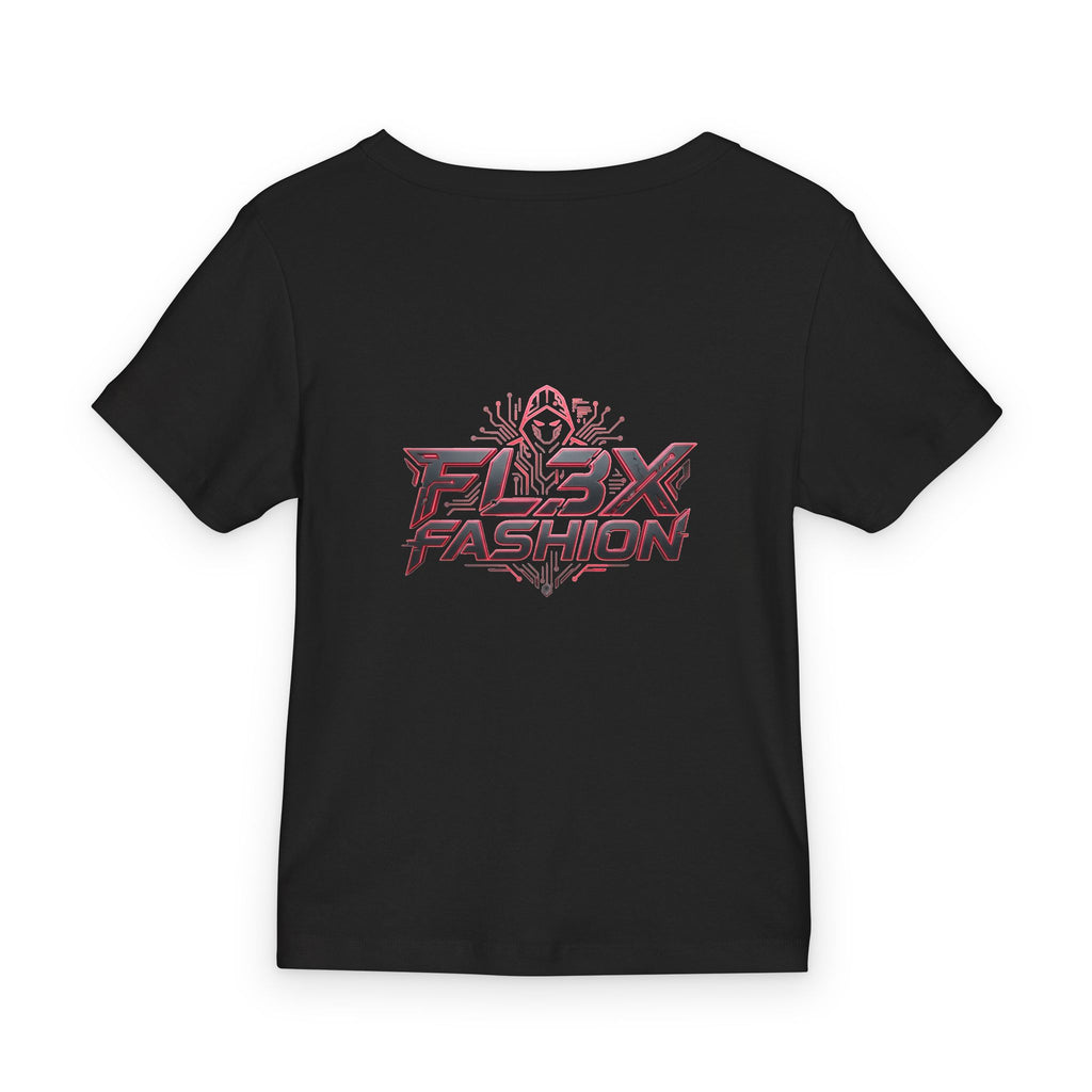 Baby Tee — Flex Fashion Pink Logo Ribbed Organic Tee