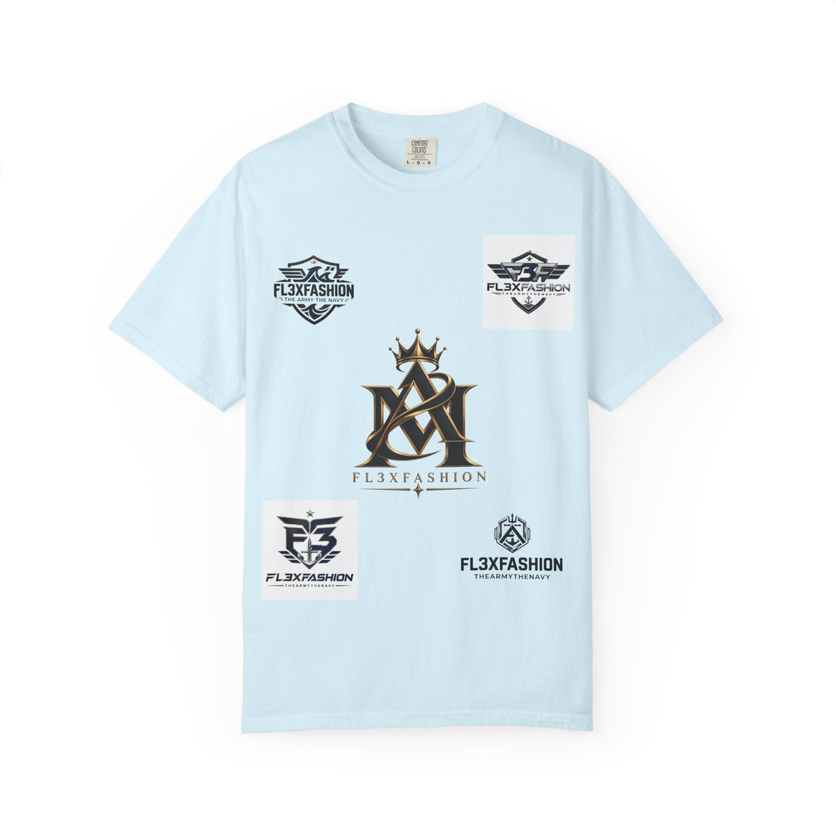Graphic T-Shirt — Mythic Warrior Back Print with Crest Logos