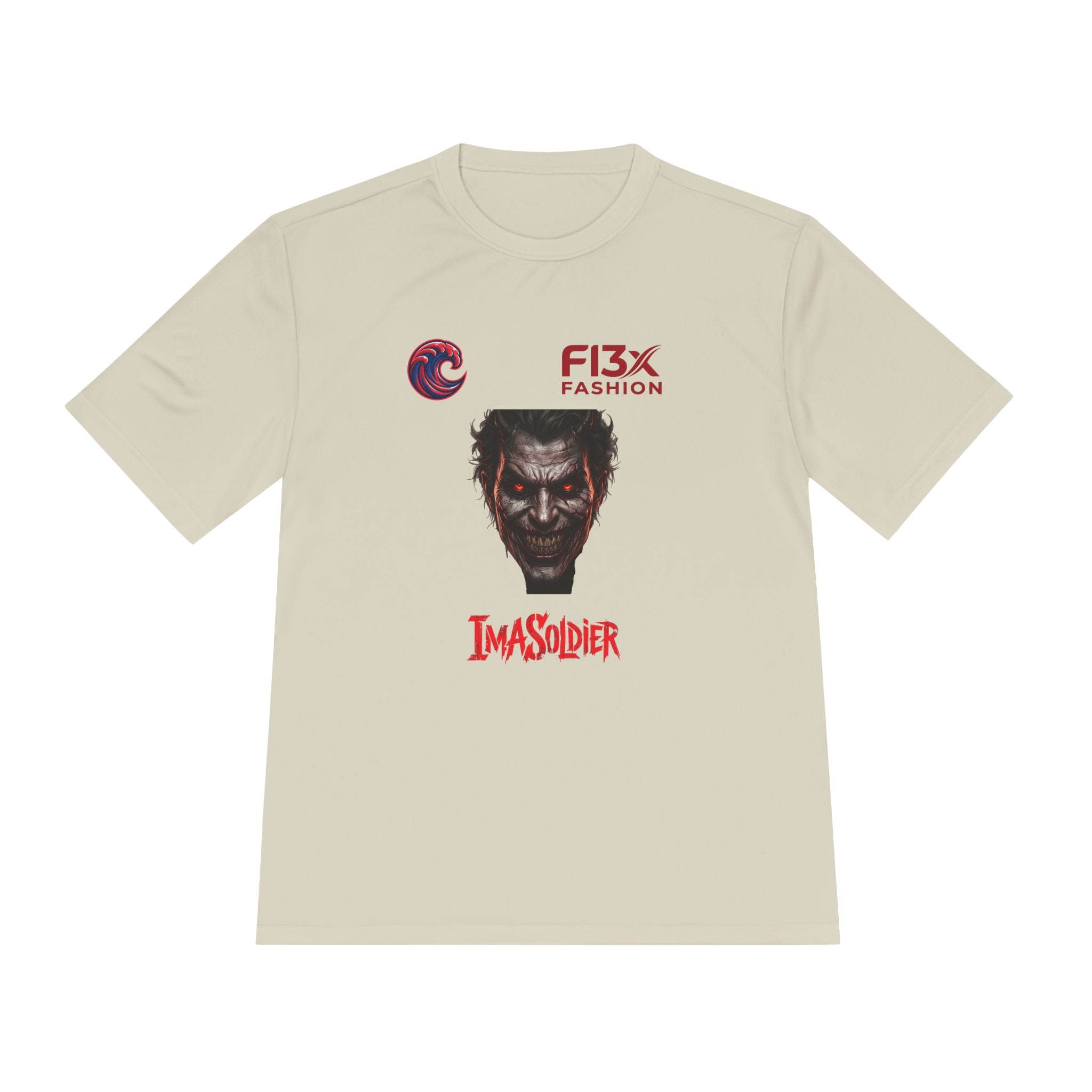 ImaSoldier Graphic Tee — Dark Joker Face Logo Moisture‑Wicking Shirt