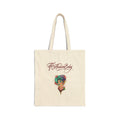 The Fashion Baby Cotton Tote Bag — Illustrated Vintage Portrait Canvas Tote