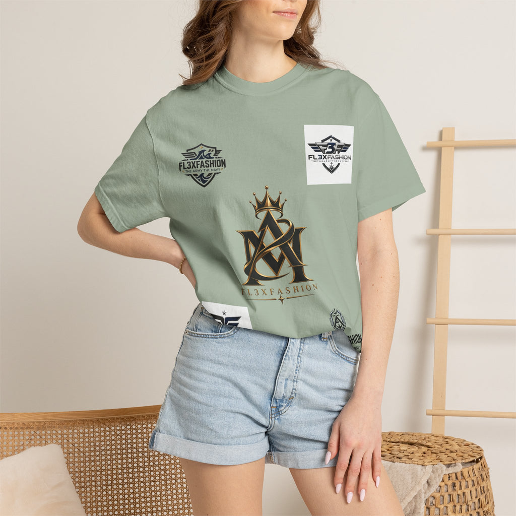 Graphic T-Shirt — Mythic Warrior Back Print with Crest Logos