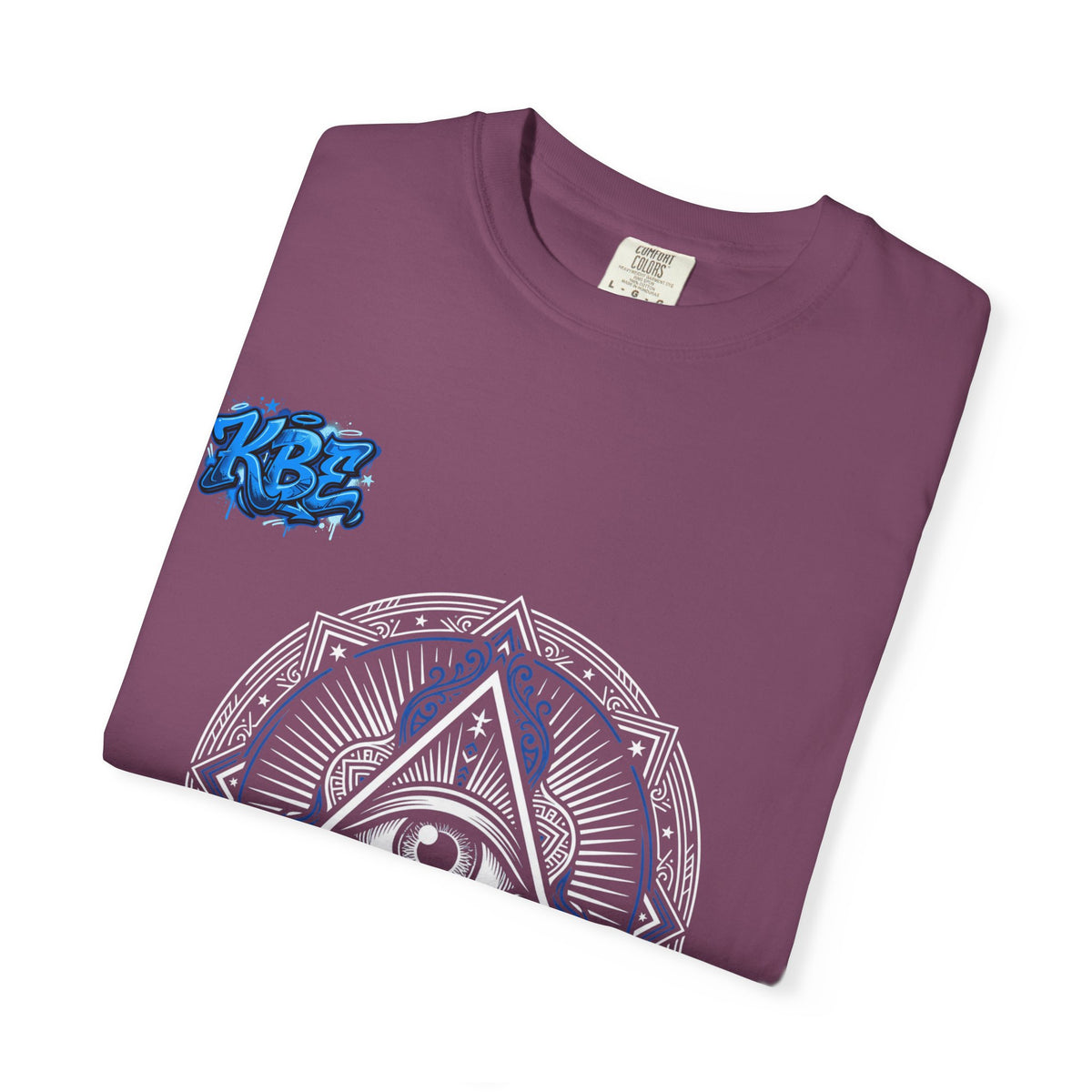 T-Shirt — Blue Geometric Mandala Bandana Graphic