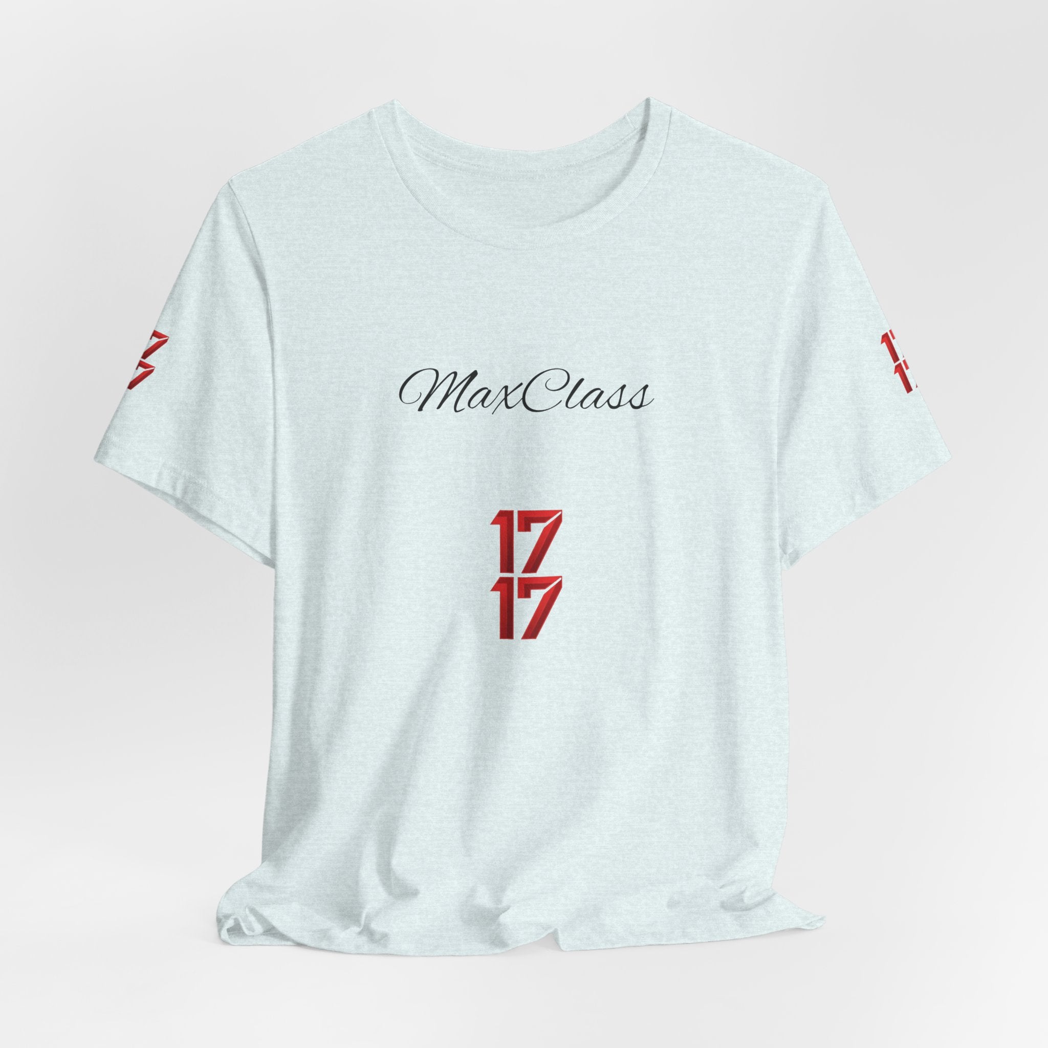 MaxClass '17' Graphic Tee — Minimal Script Logo T-Shirt