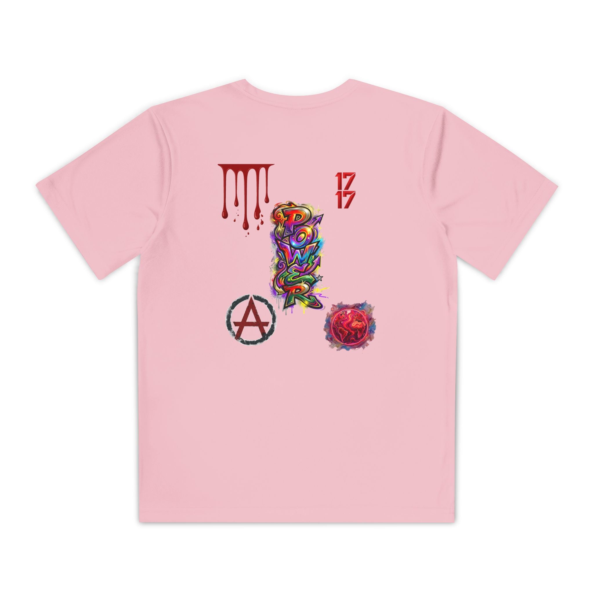 Youth Competitor Tee — Colorful Graffiti Anarchy Graphic T-Shirt