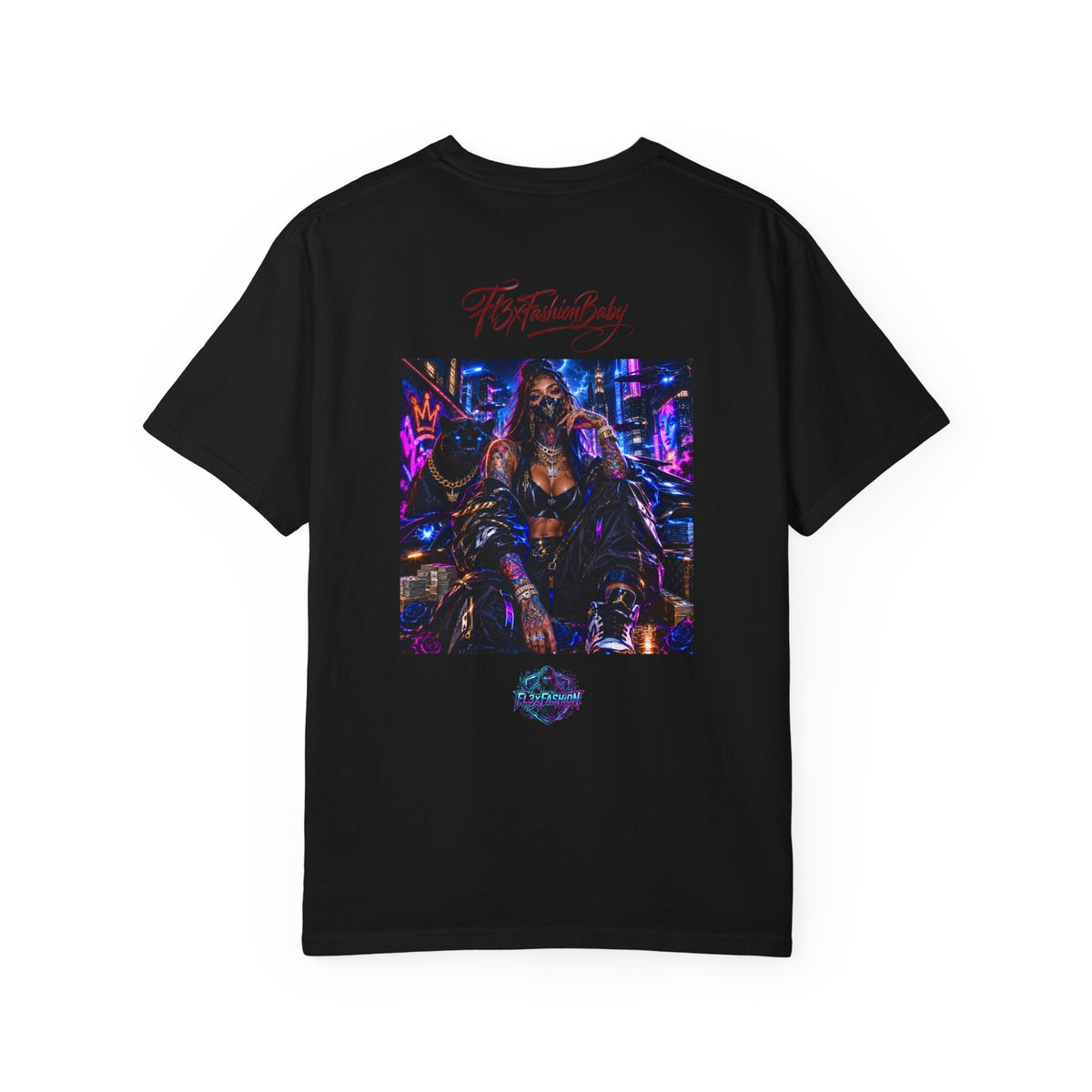 Cyberpunk Nightlife T‑Shirt — “The Fashion Baby” Graphic Tee
