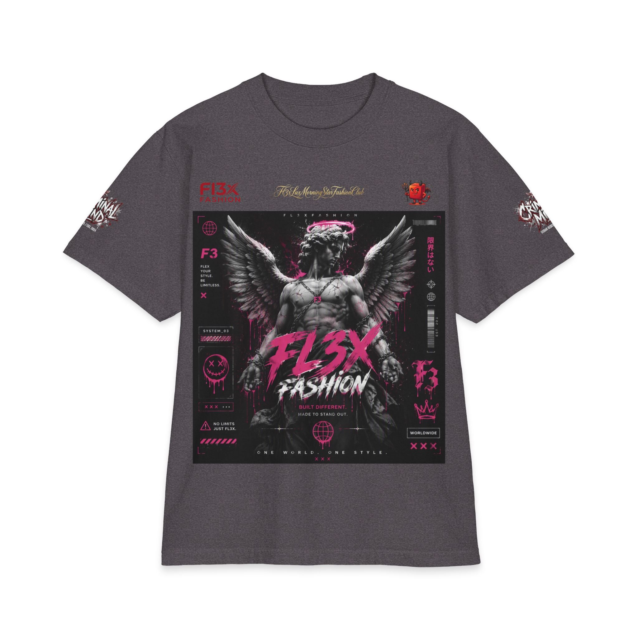 Angel Statue Graphic T‑Shirt — FL3X Fashion Streetwear